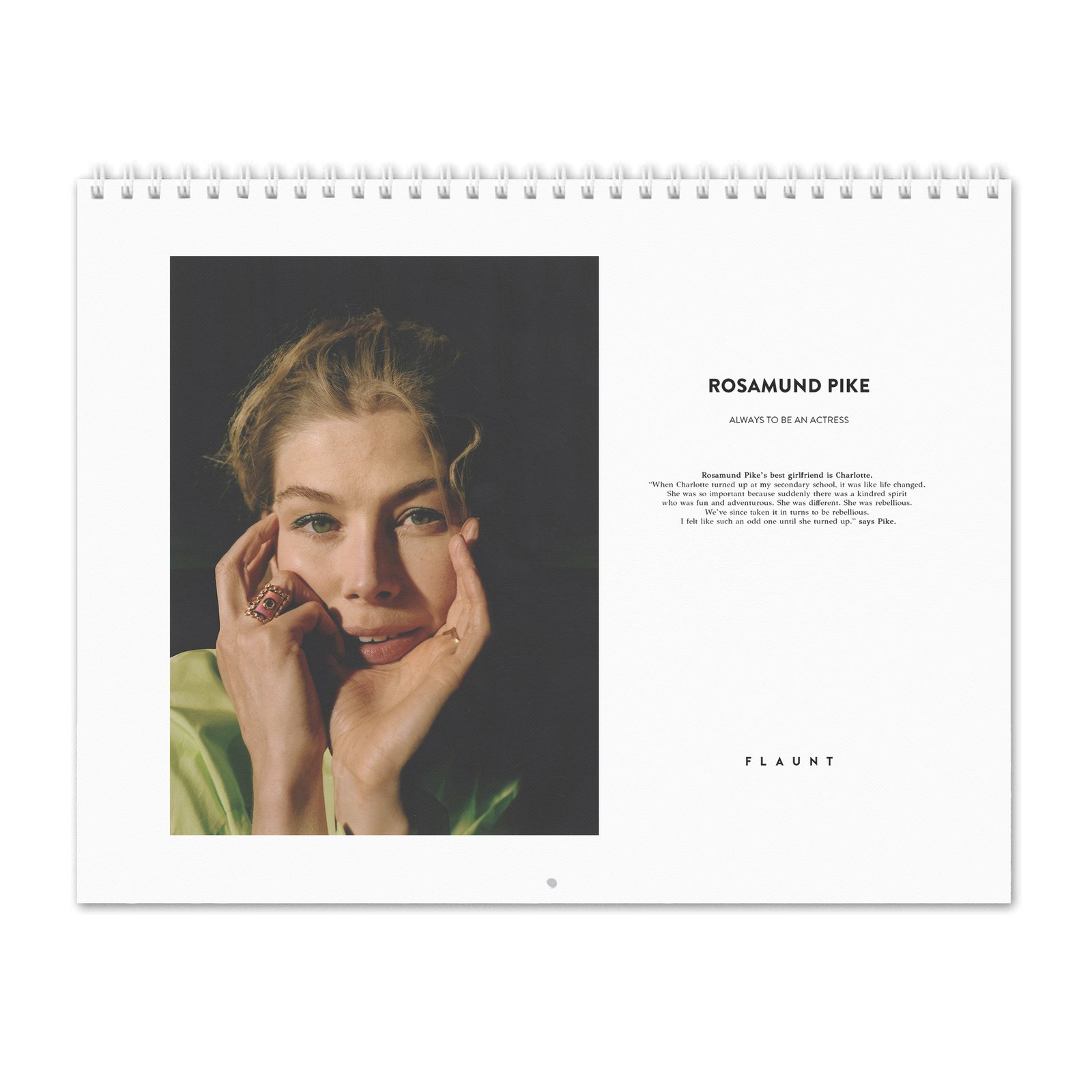 00 Rosamund Pike - Flaunt 2027 Wall Calendar