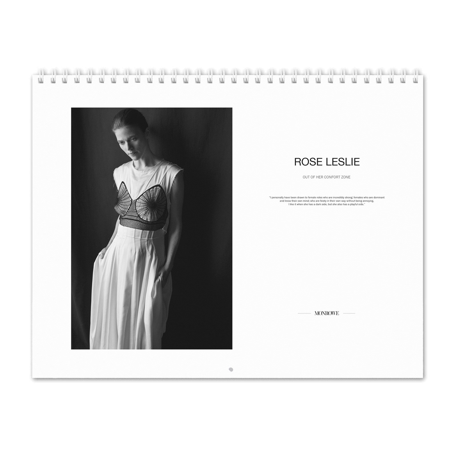 00 Rose Leslie - Out Of Her Confort Zone 2027 Wall Calendar