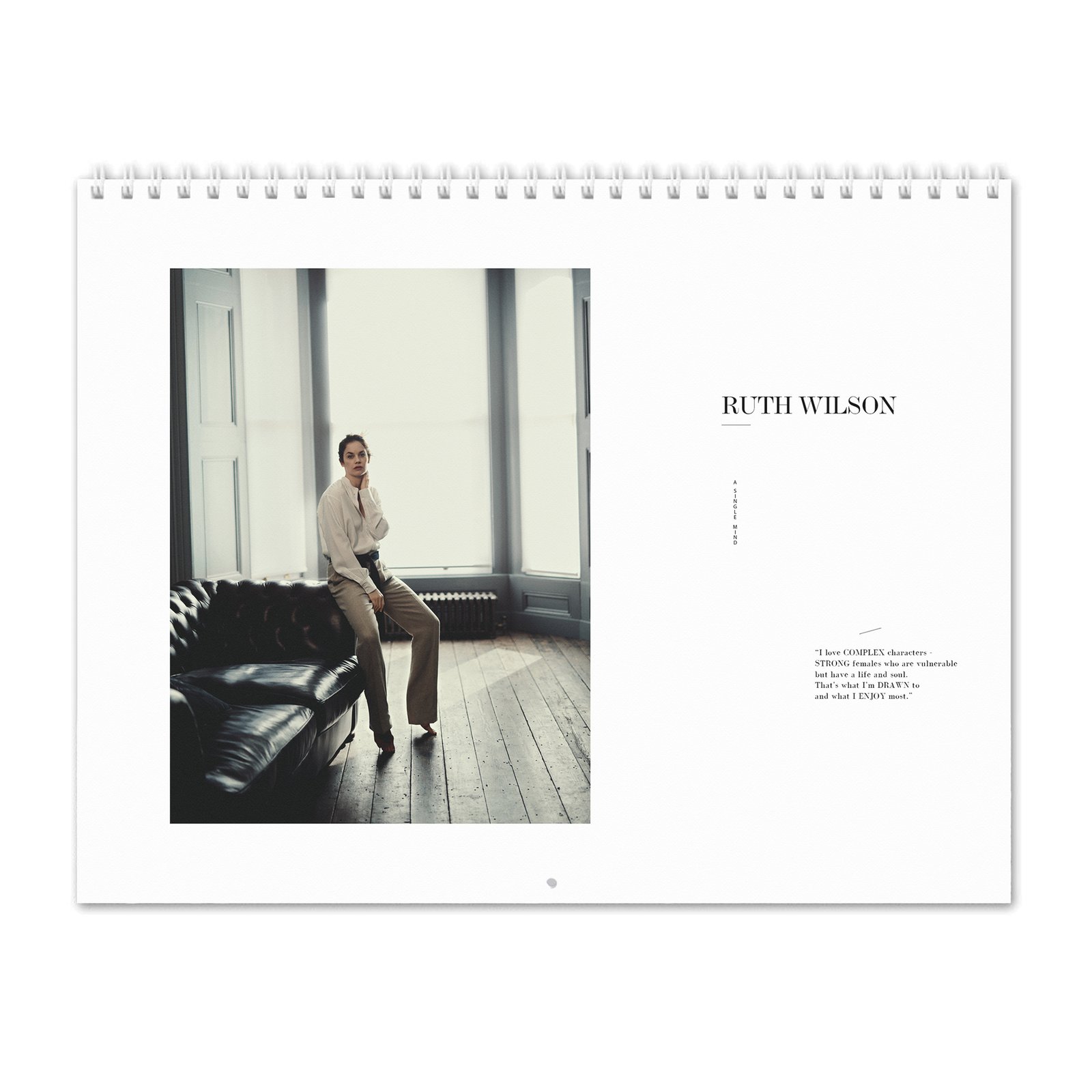 00 Ruth Wilson - A Single Mind 2027 Wall Calendar