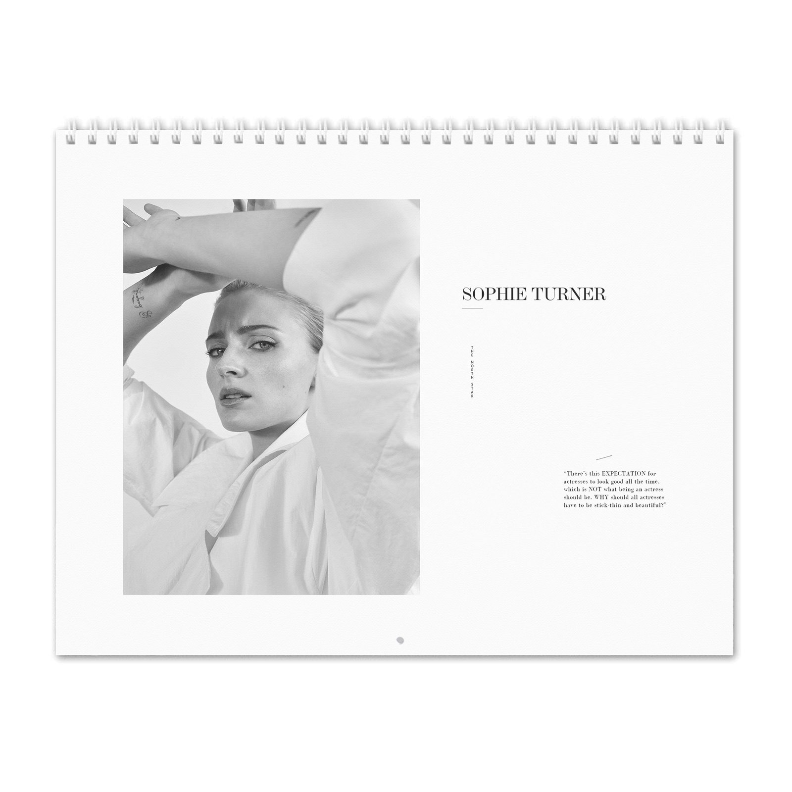 00 Sophie Turner - The North Star 2027 Wall Calendar