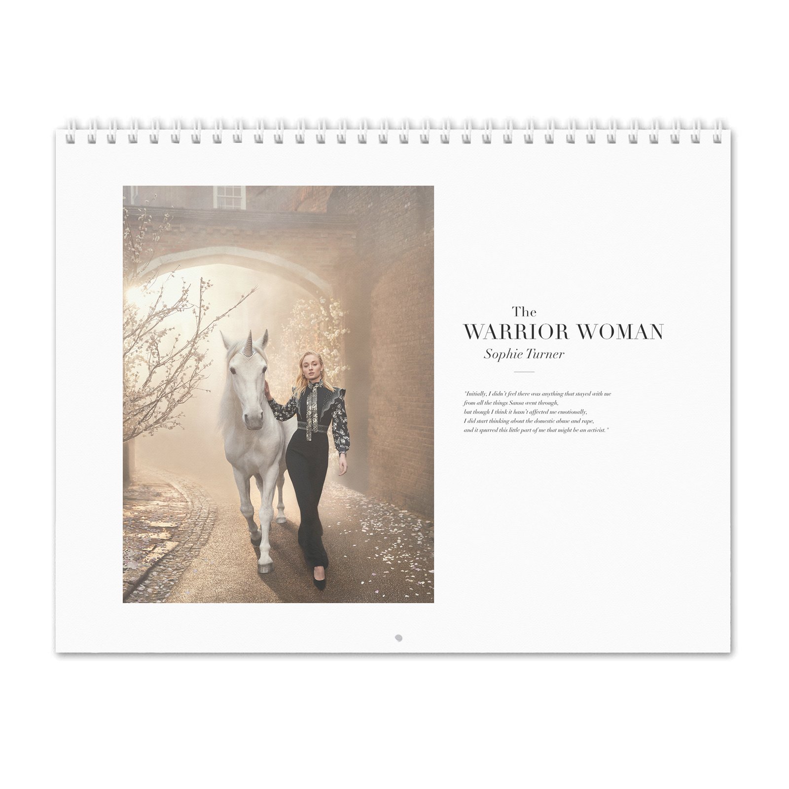00 Sophie Turner - The Warrior Woman 2027 Wall Calendar