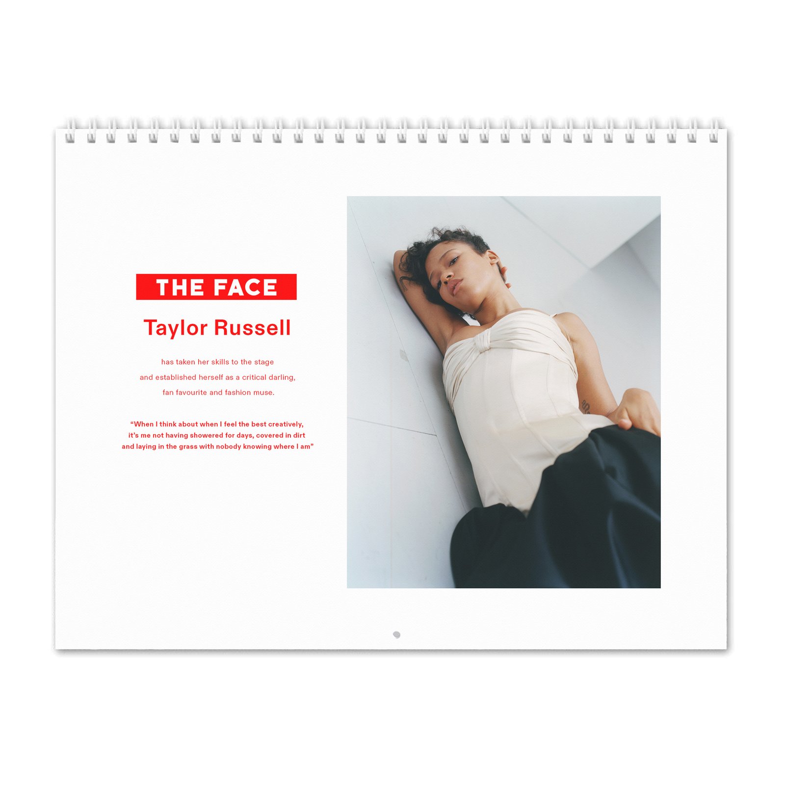 Taylor Russell - The Face 2027 Wall Calendar