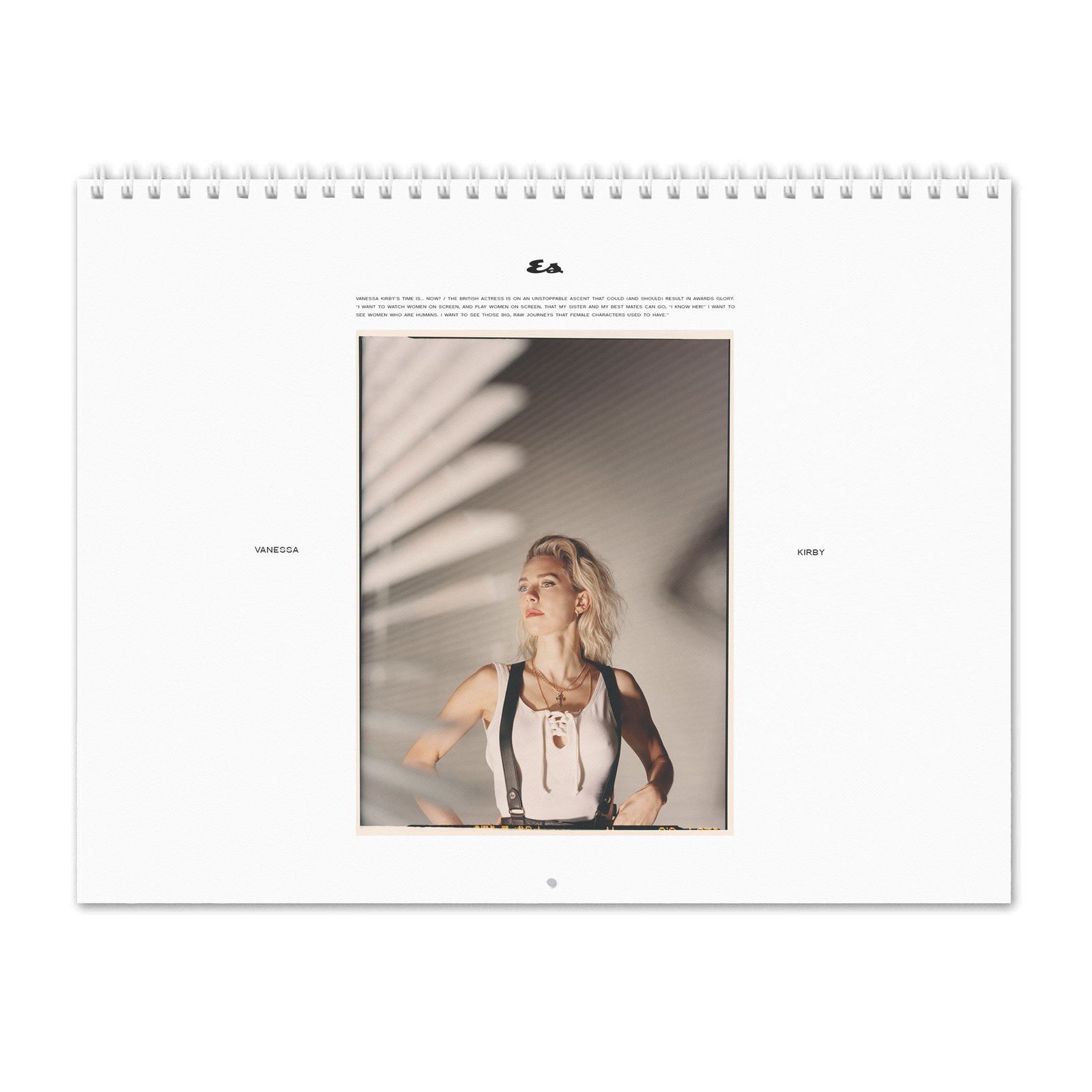 Vanessa Kirby - Time Is Now 2027 Wall Calendar
