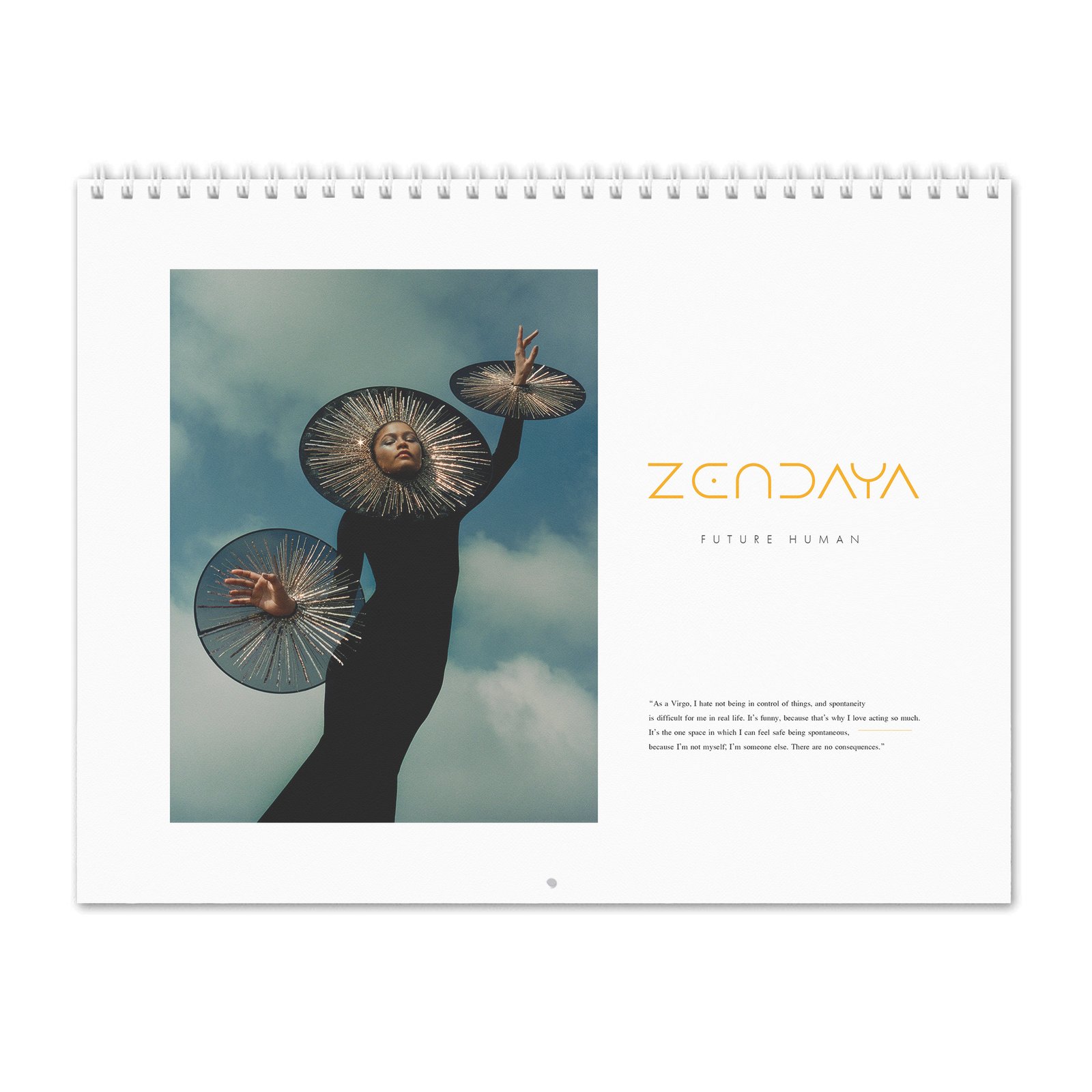 Zendaya - Future Human 2027 Wall Calendar