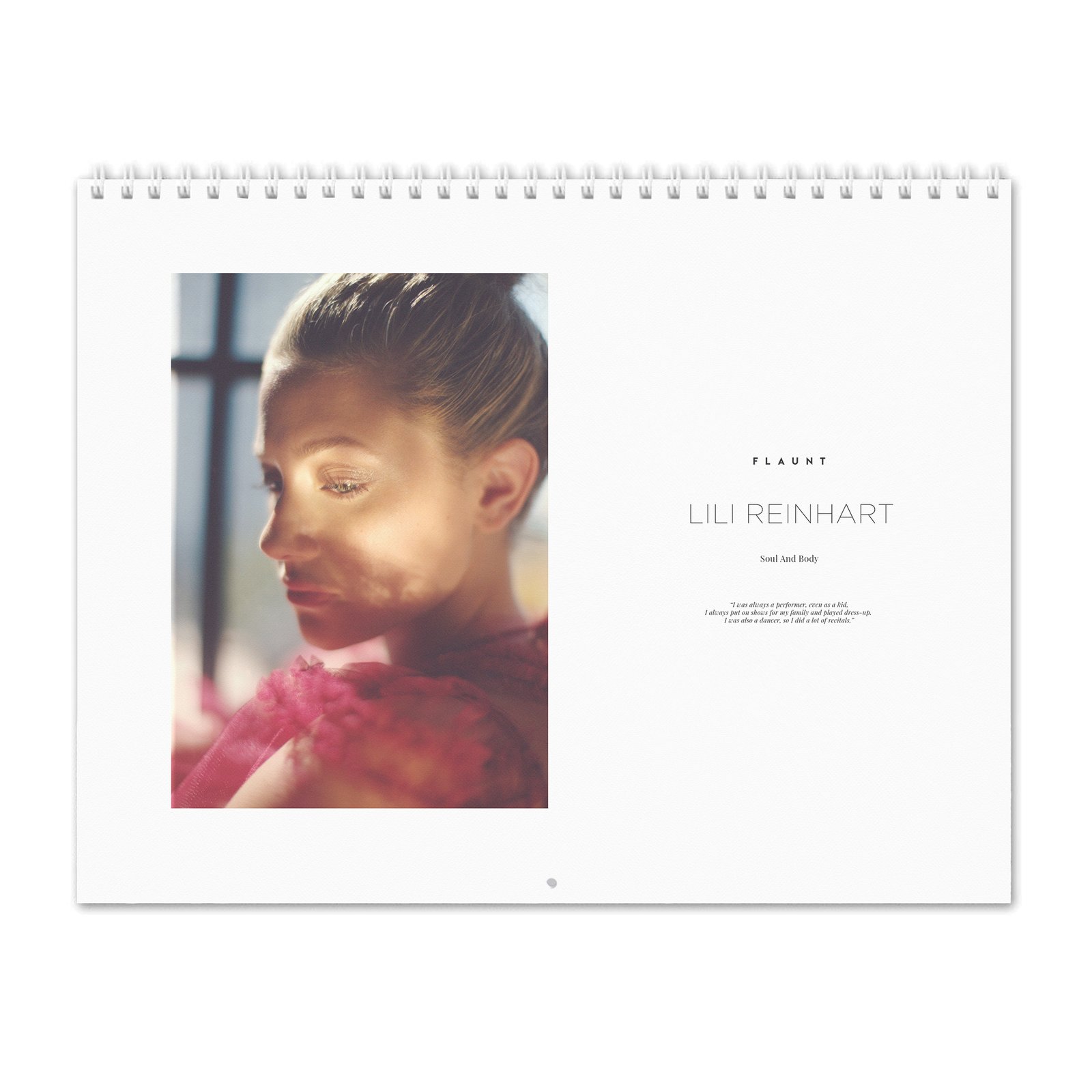 00 Lili Reinhart - Flaunt 2027 Wall Calendar