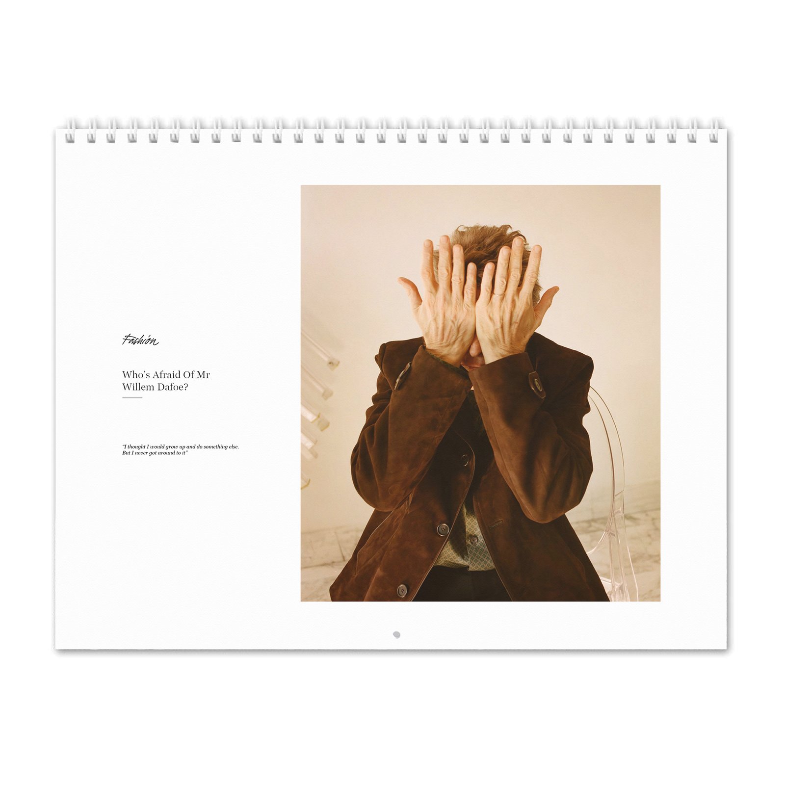00 Willem Dafoe - Who's Afraid Of Mr Dafoe 2027 Wall Calendar