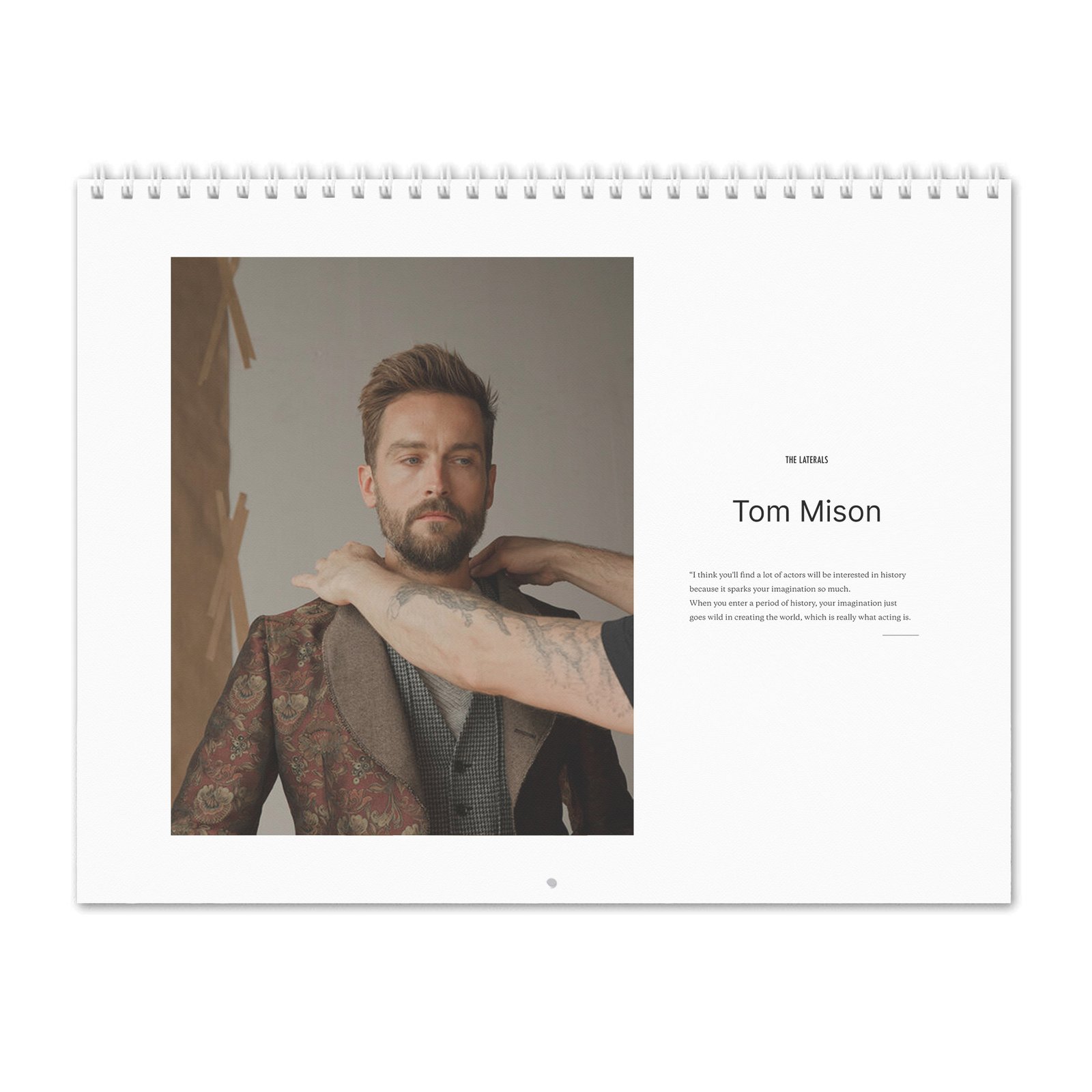 00 Tom Mison - Laterals 2027 Wall Calendar