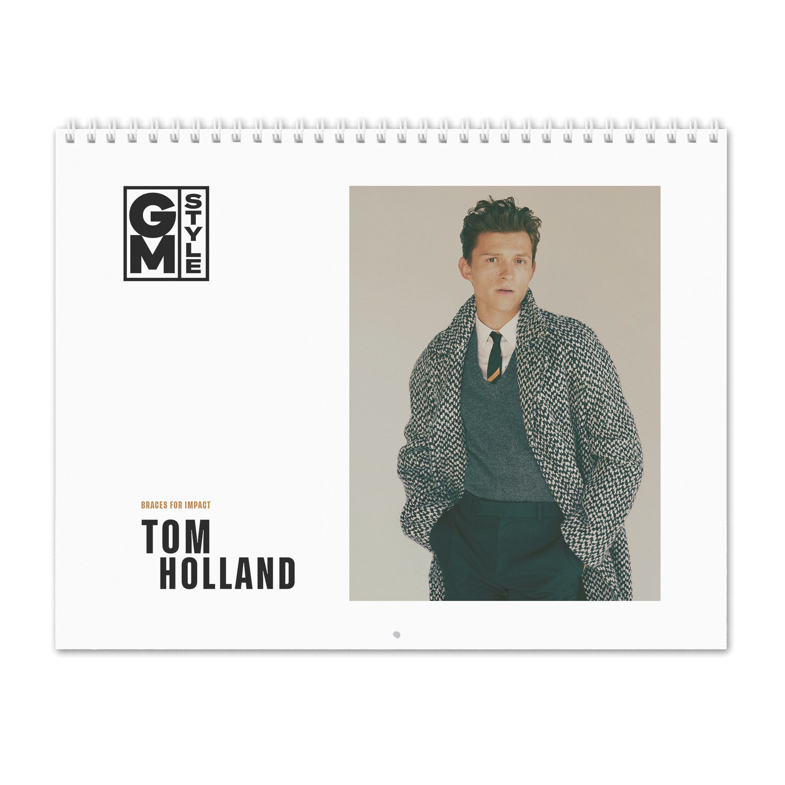 Tom Holland - Braces For Impact 2027 Wall Calendar