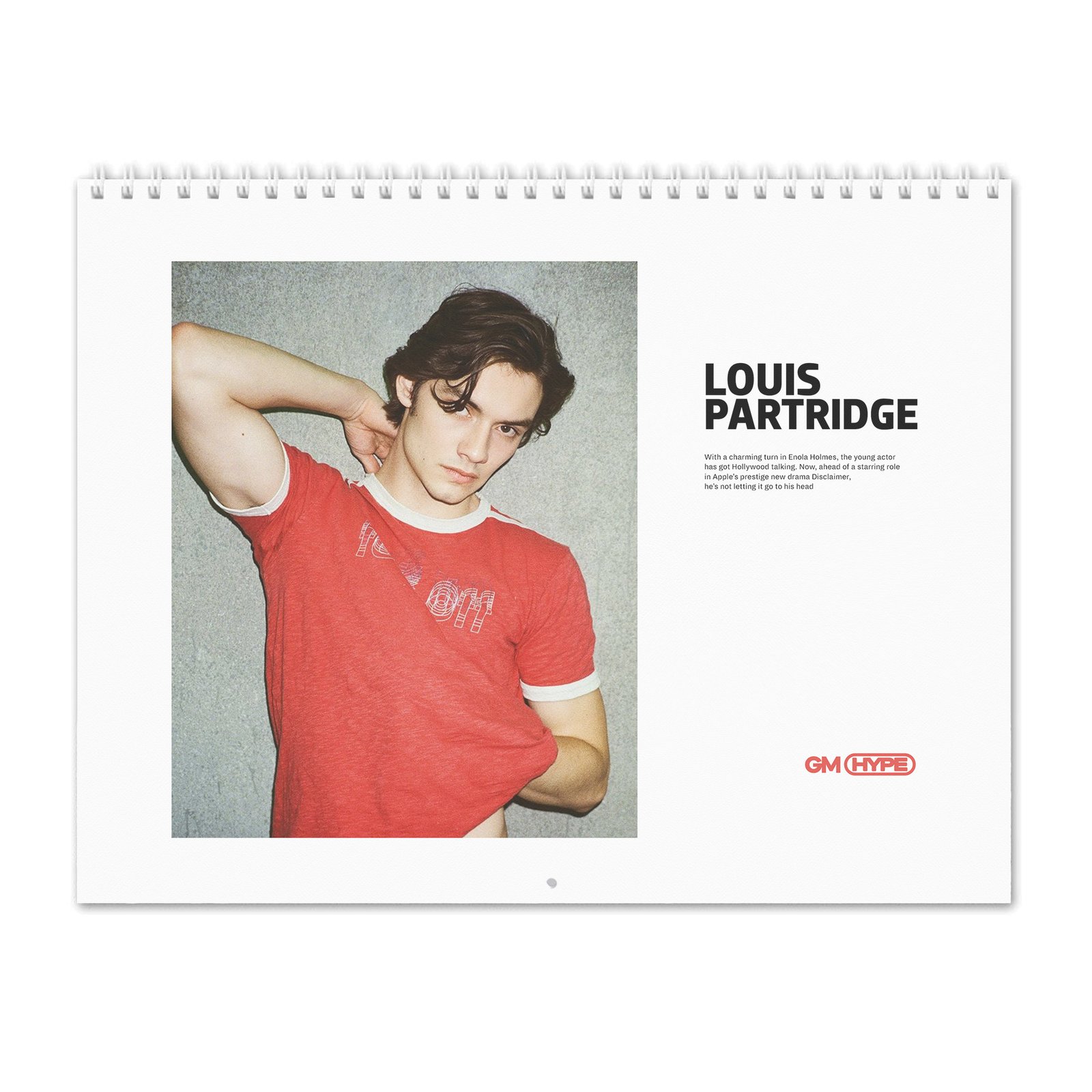 Louis Partridge - Rises And Shines 2027 Wall Calendar