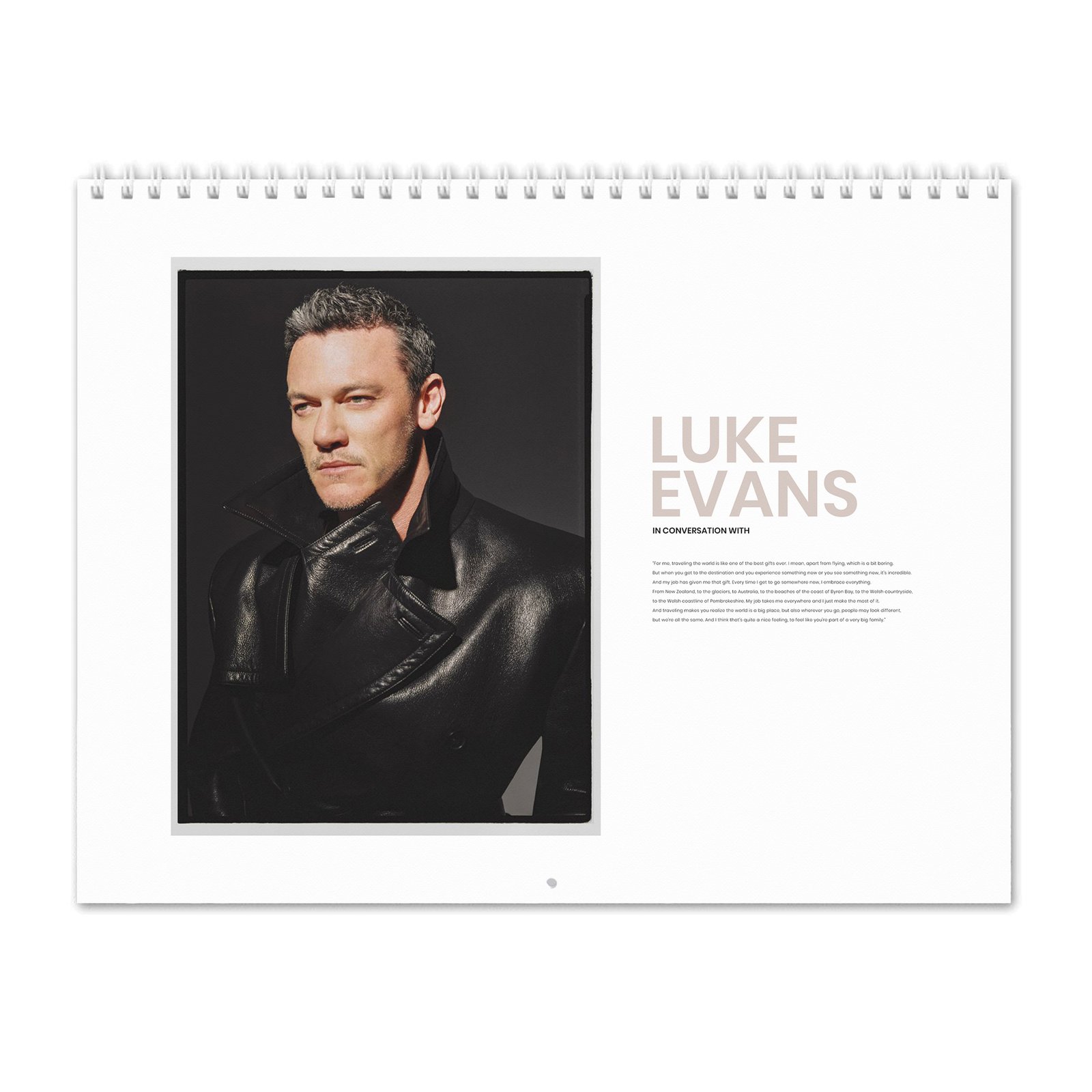 00 Luke Evans - In Conversation 2027 Wall Calendar