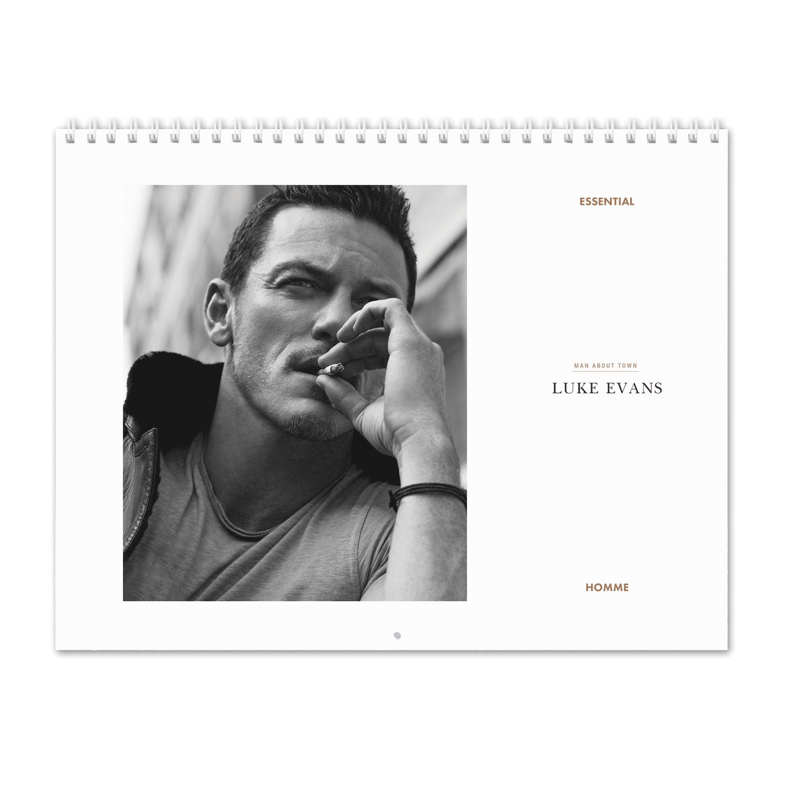 Luke Evans - Man About Town 2027 Wall Calendar