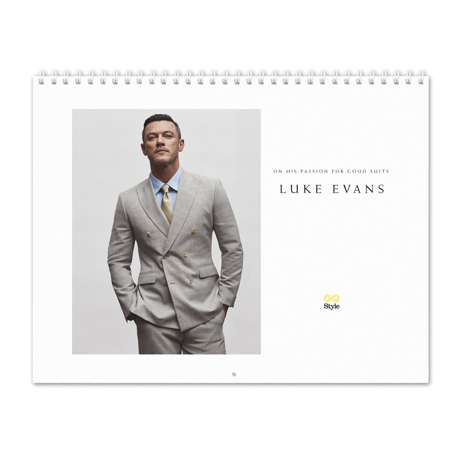 00 Luke Evans - Passion For Good Suits 2027 Wall Calendar