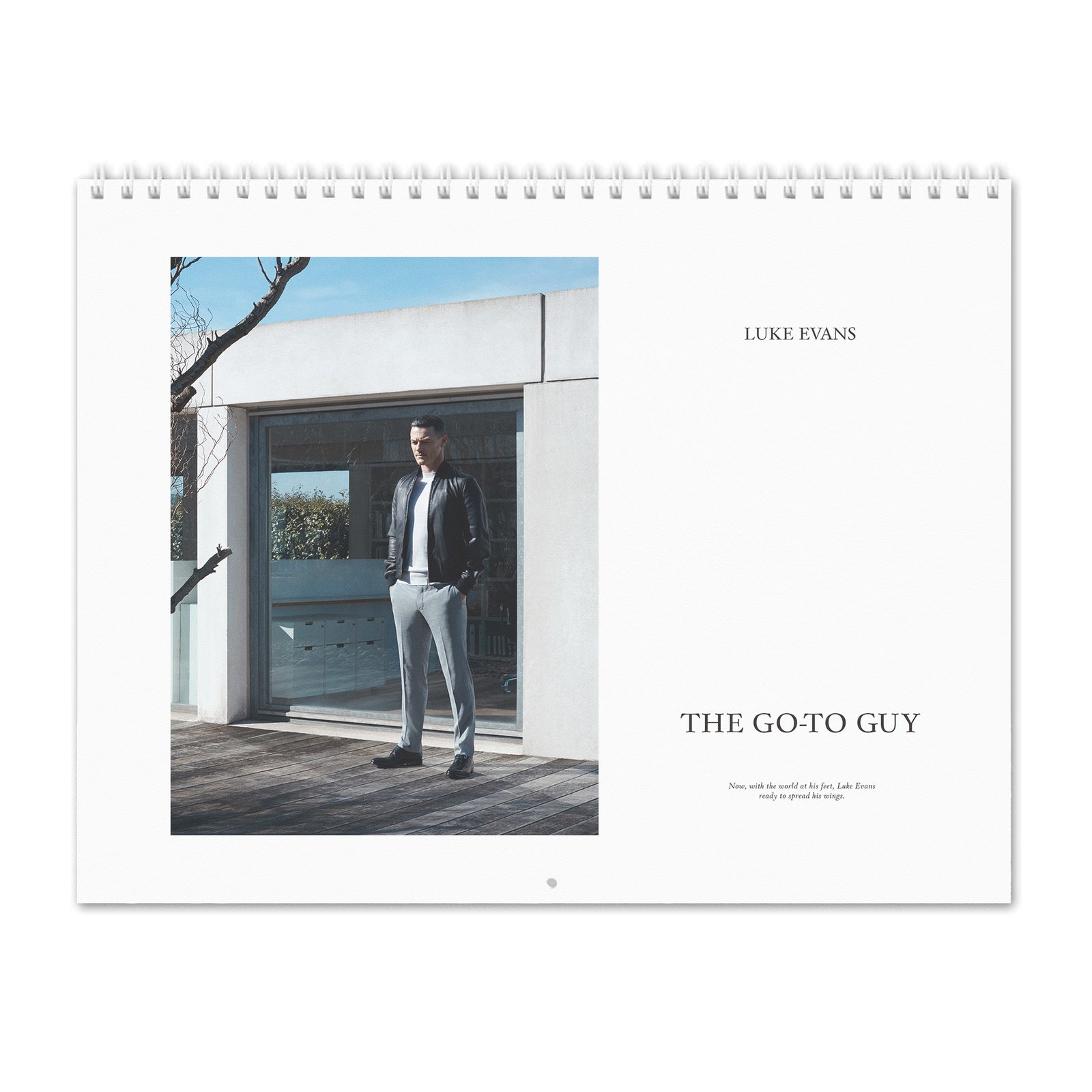 00 Luke Evans - The Go-To Guy 2027 Wall Calendar
