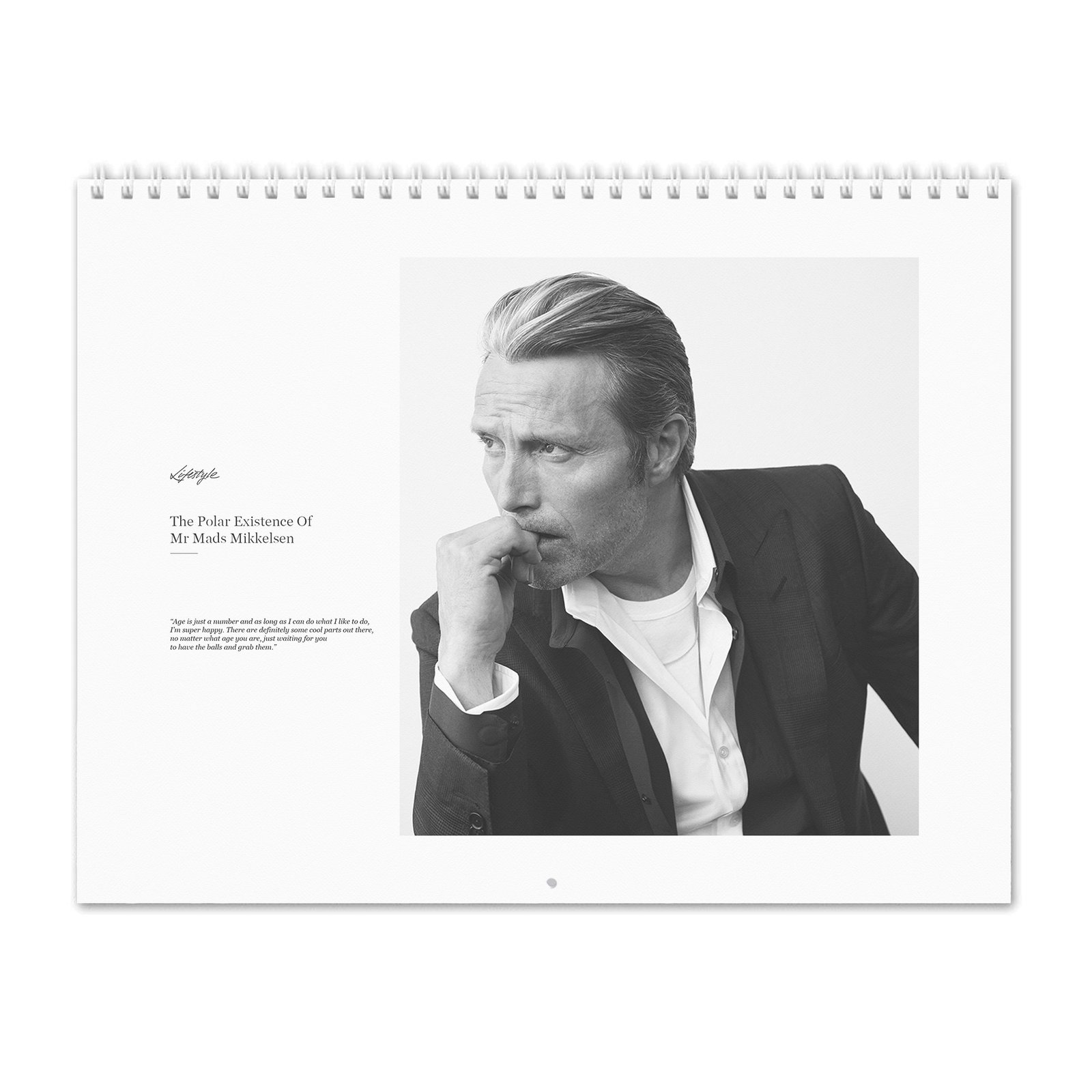 00 Mads Mikkelsen - The Polar Existence 2027 Wall Calendar