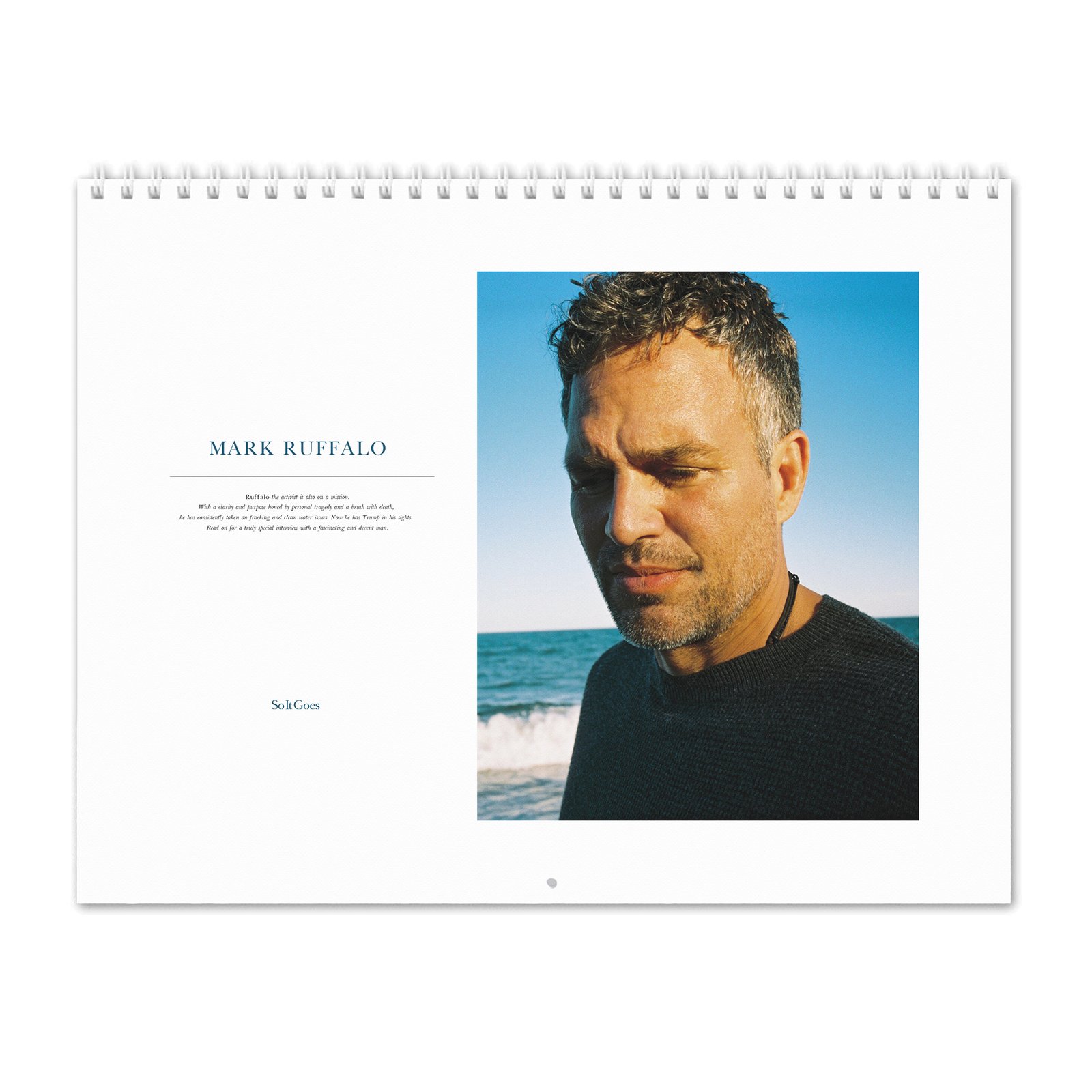 00 Mark Ruffalo - So It Goes 2027 Wall Calendar