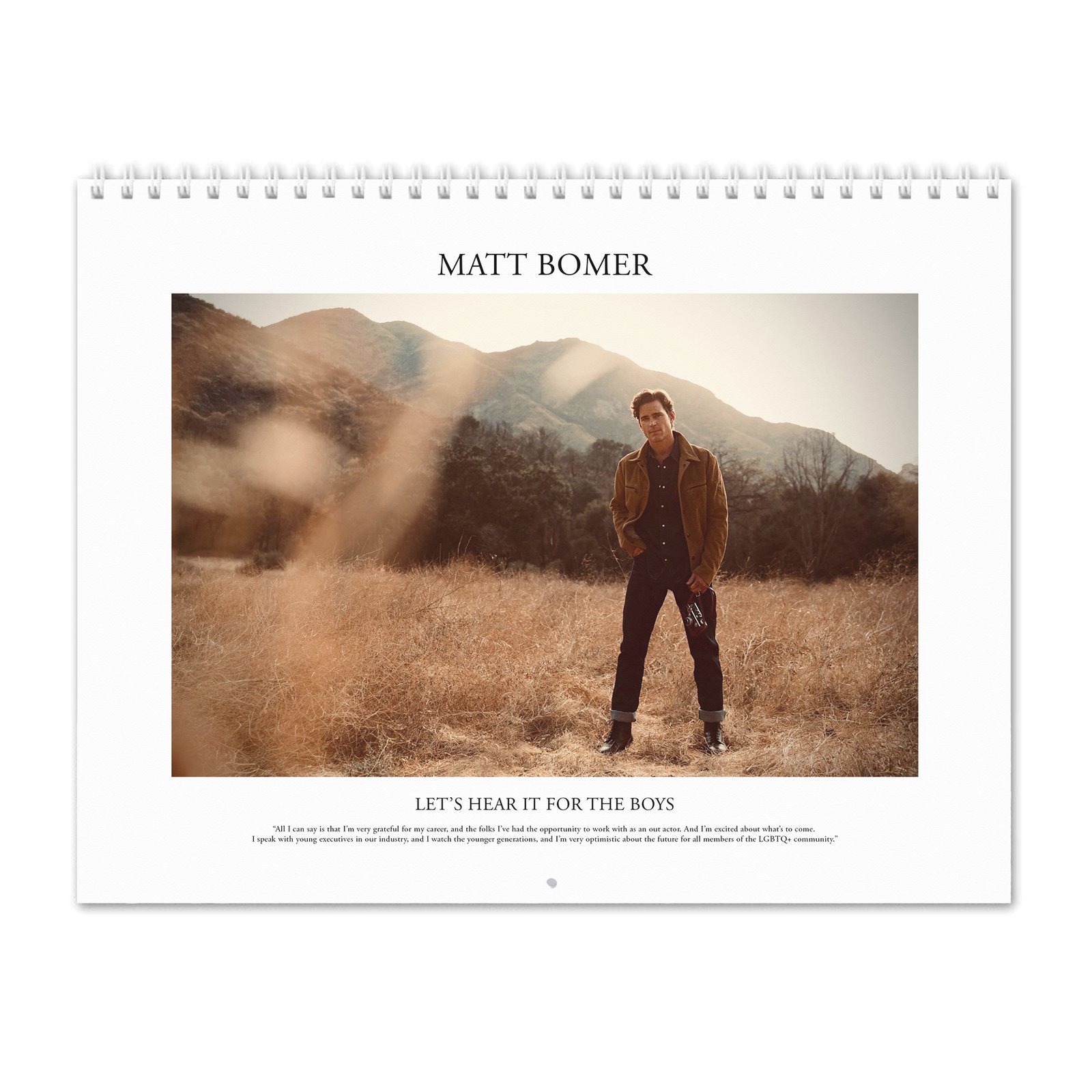 Matt Bomer - Let's Hear It For The Boys 2027 Wall Calendar