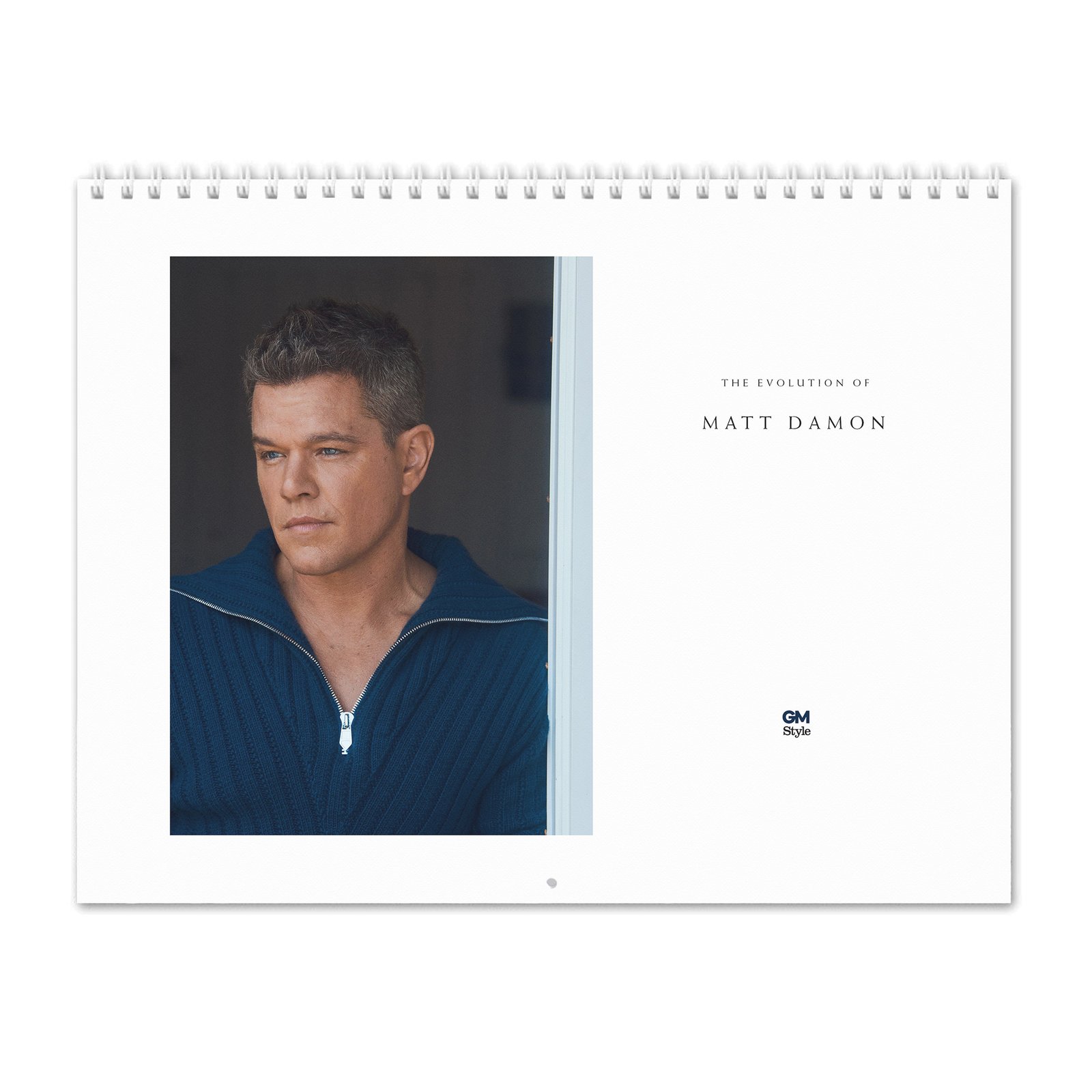00 Matt Damon - The Evolution Of 2027 Wall Calendar