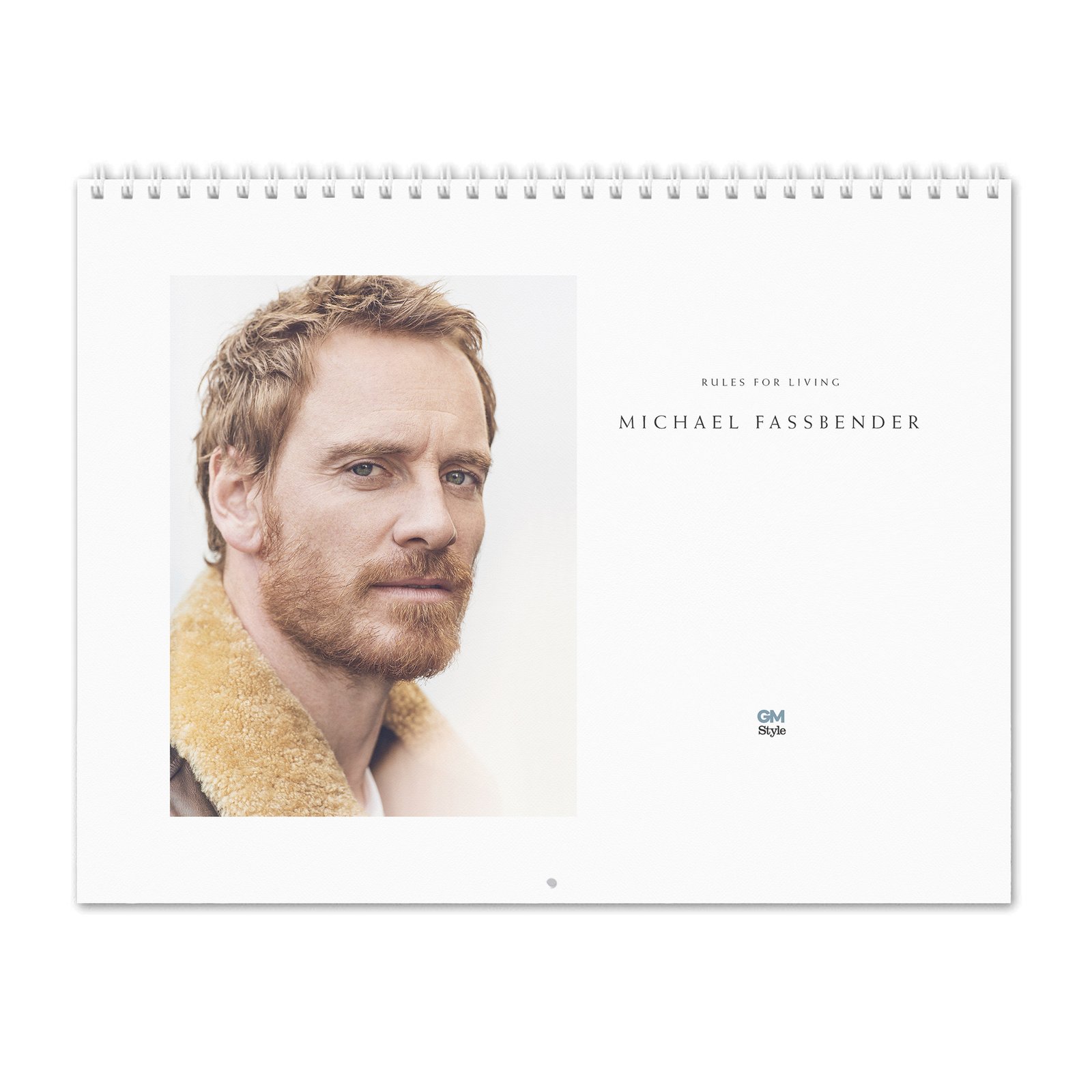 Michael Fassbender - Rules For Living 2027 Wall Calendar