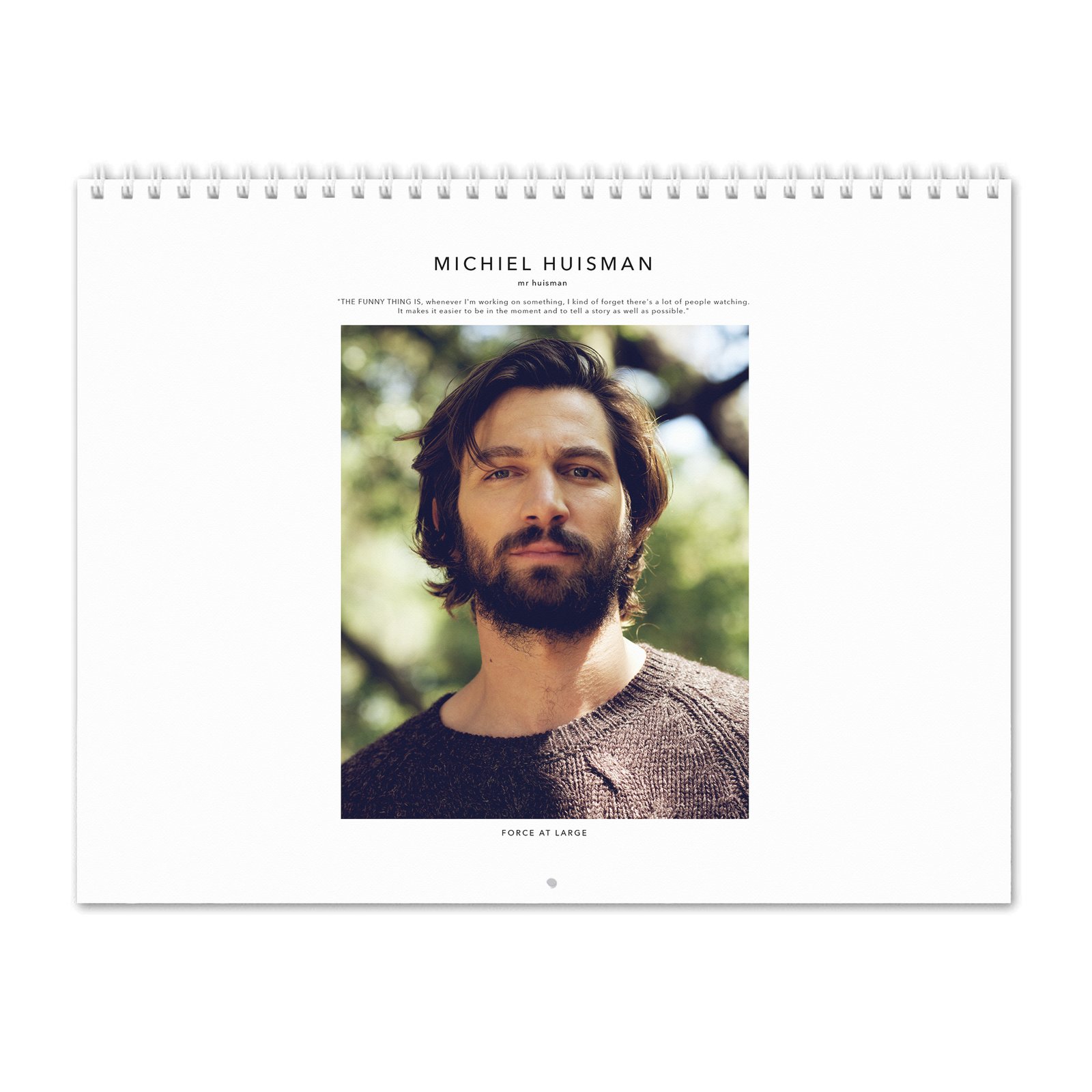 Michiel Huisman - Force At Large 2027 Wall Calendar