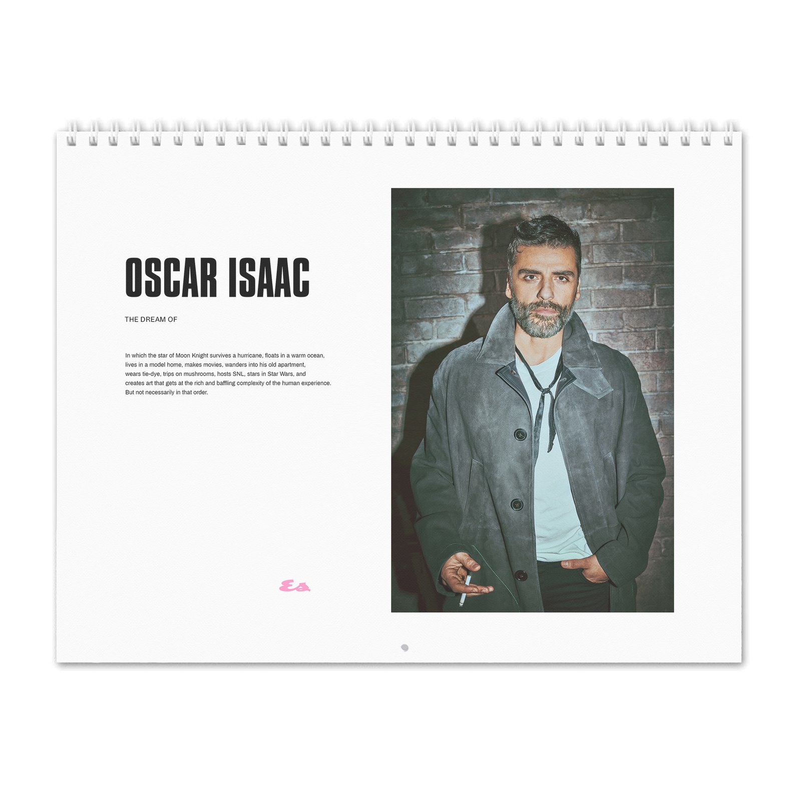 00 Oscar Isaac - The Dream Of 2027 Wall Calendar