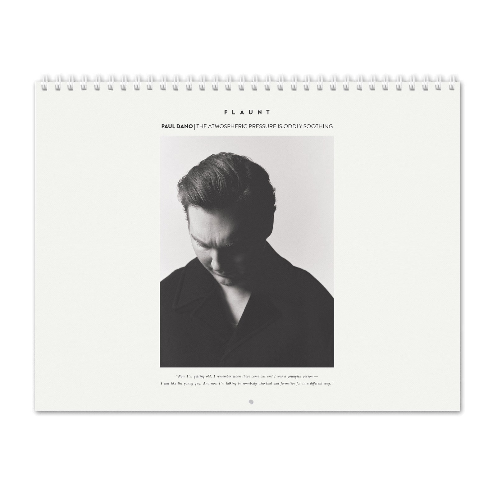 00 Paul Dano - Flaunt 2027 Wall Calendar