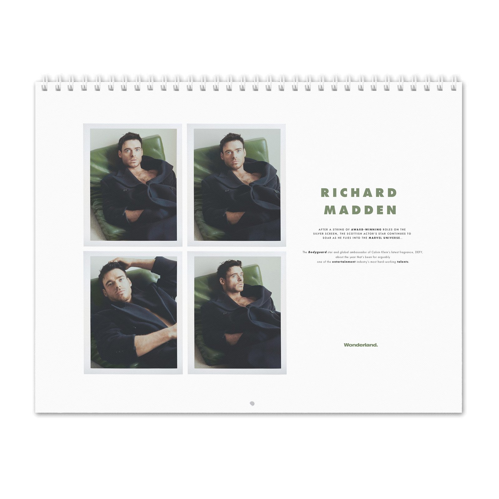 00 Richard Madden - Wonderland 2027 Wall Calendar