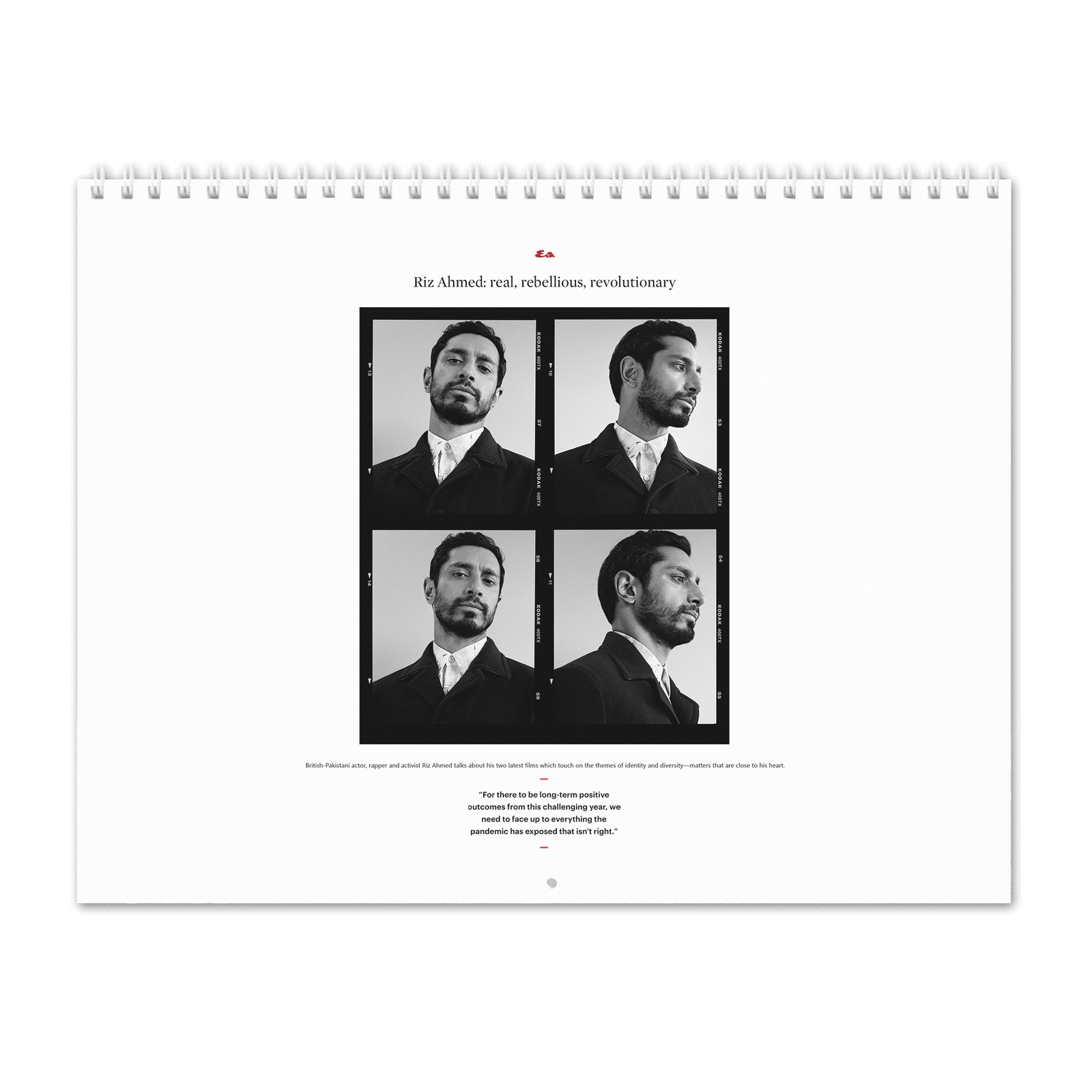 00 Riz Ahmed - Identity And Diversity 2027 Wall Calendar