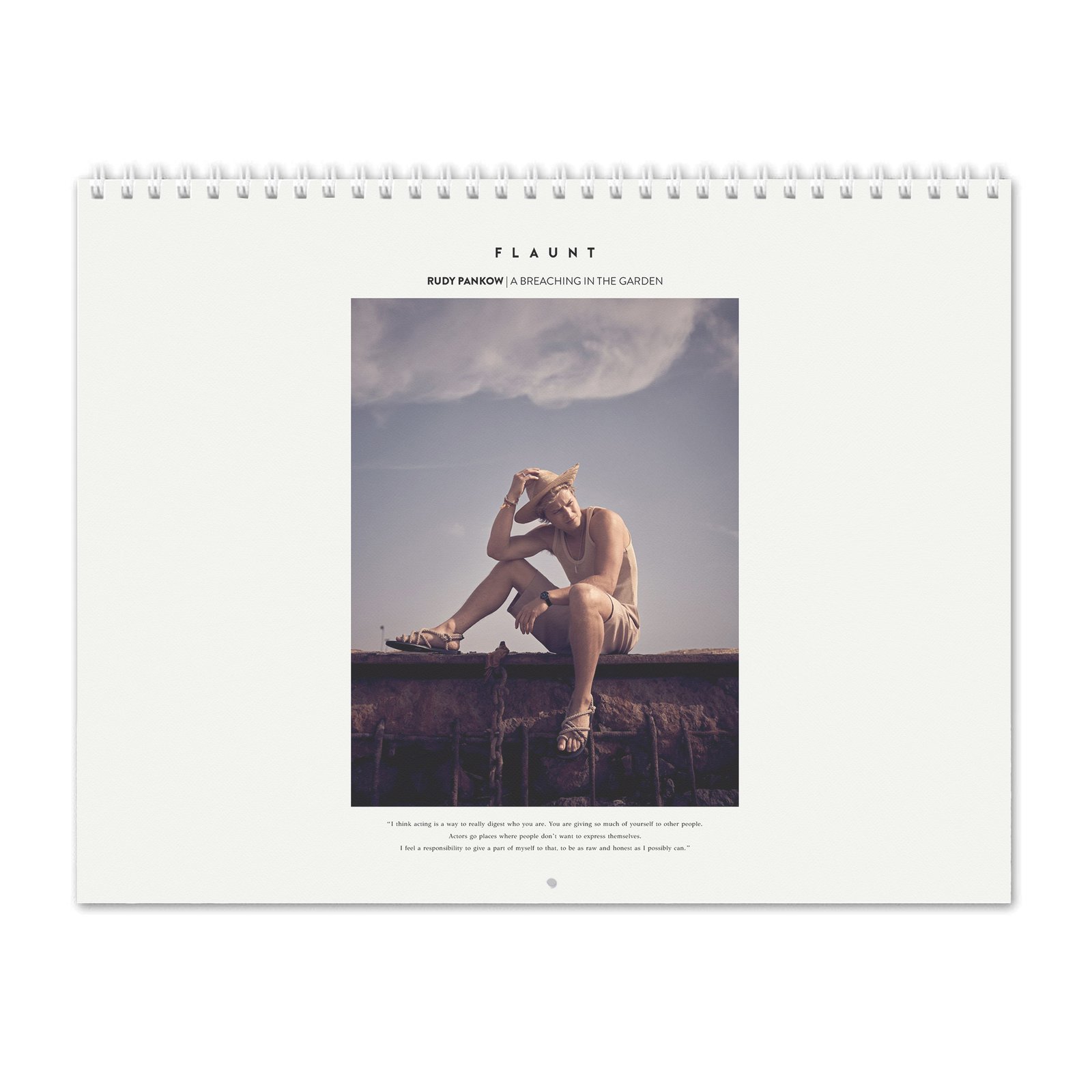 00 Rudy Pankow - Flaunt 2027 Wall Calendar