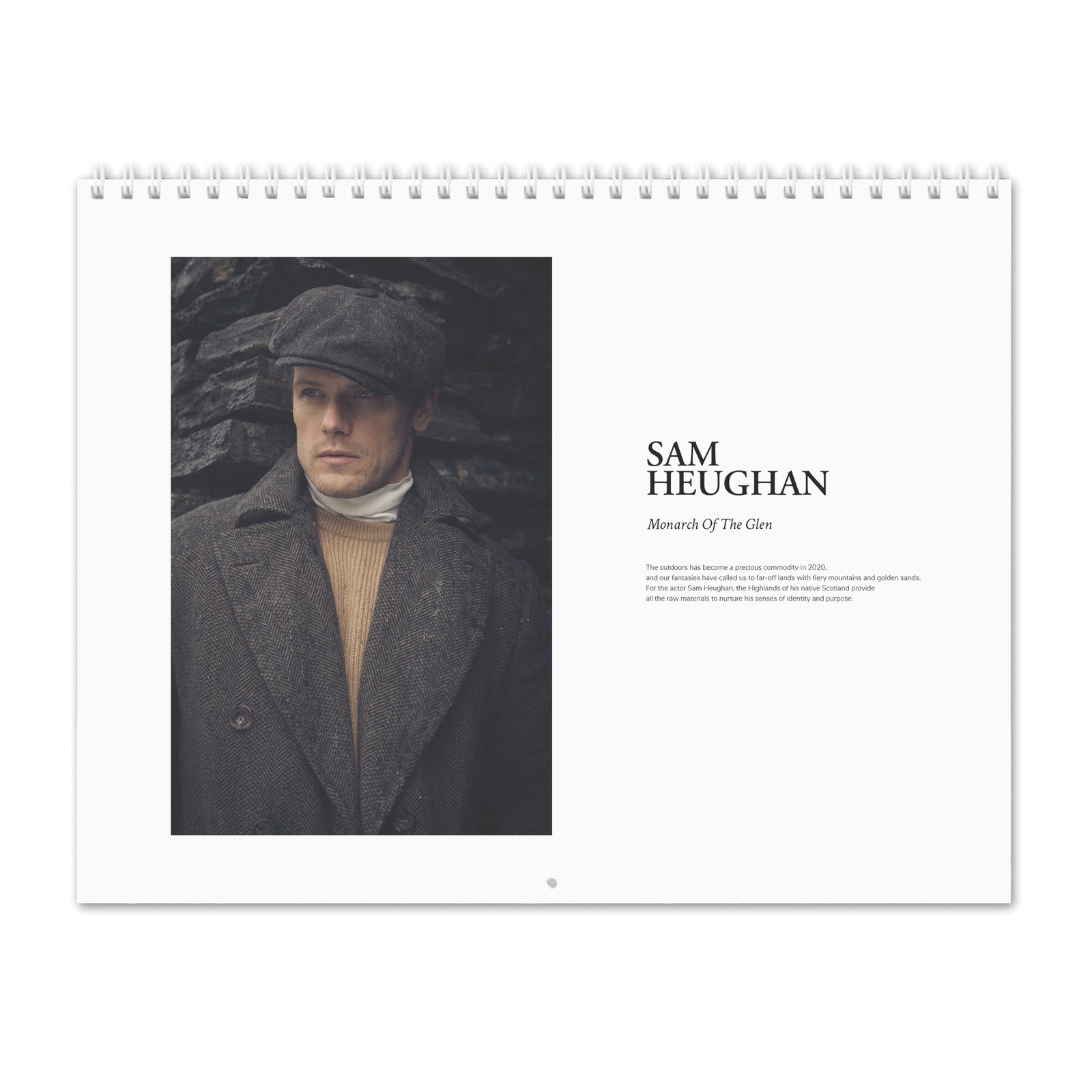00 Sam Heughan - Monarch Of The Glen 2027 Wall Calendar