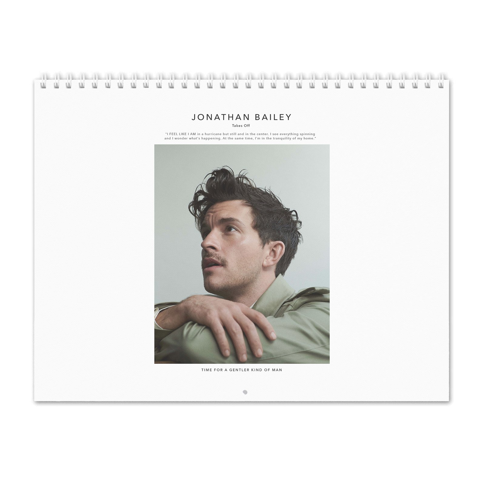 00 Jonathan Bailey - Takes Off 2027 Wall Calendar
