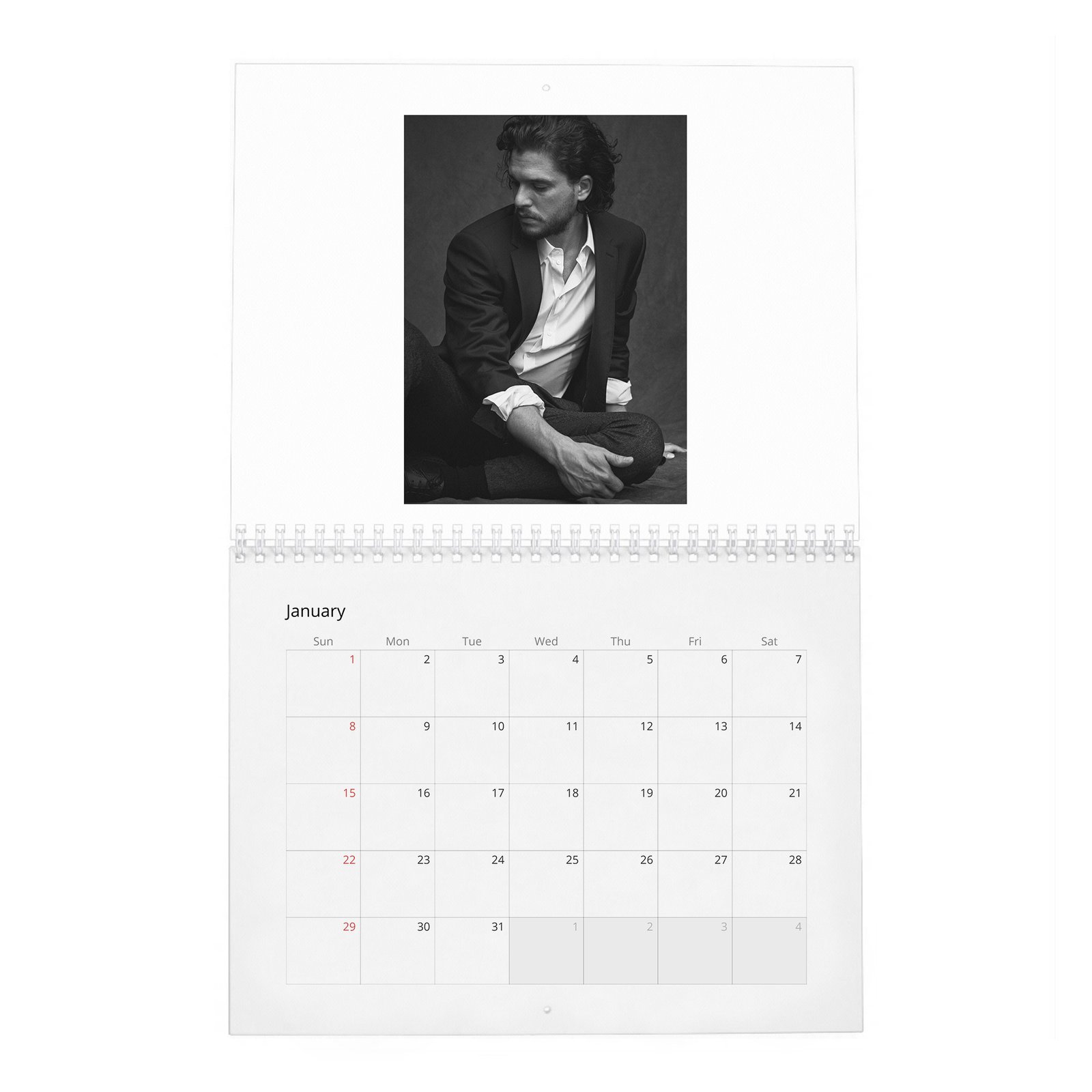 01 Kit Harington - Bastard Revolution 2027 Wall Calendar