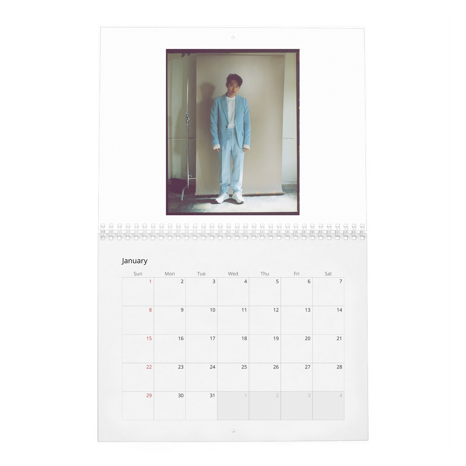 01 Steven Yeun - Flaunt 2027 Wall Calendar