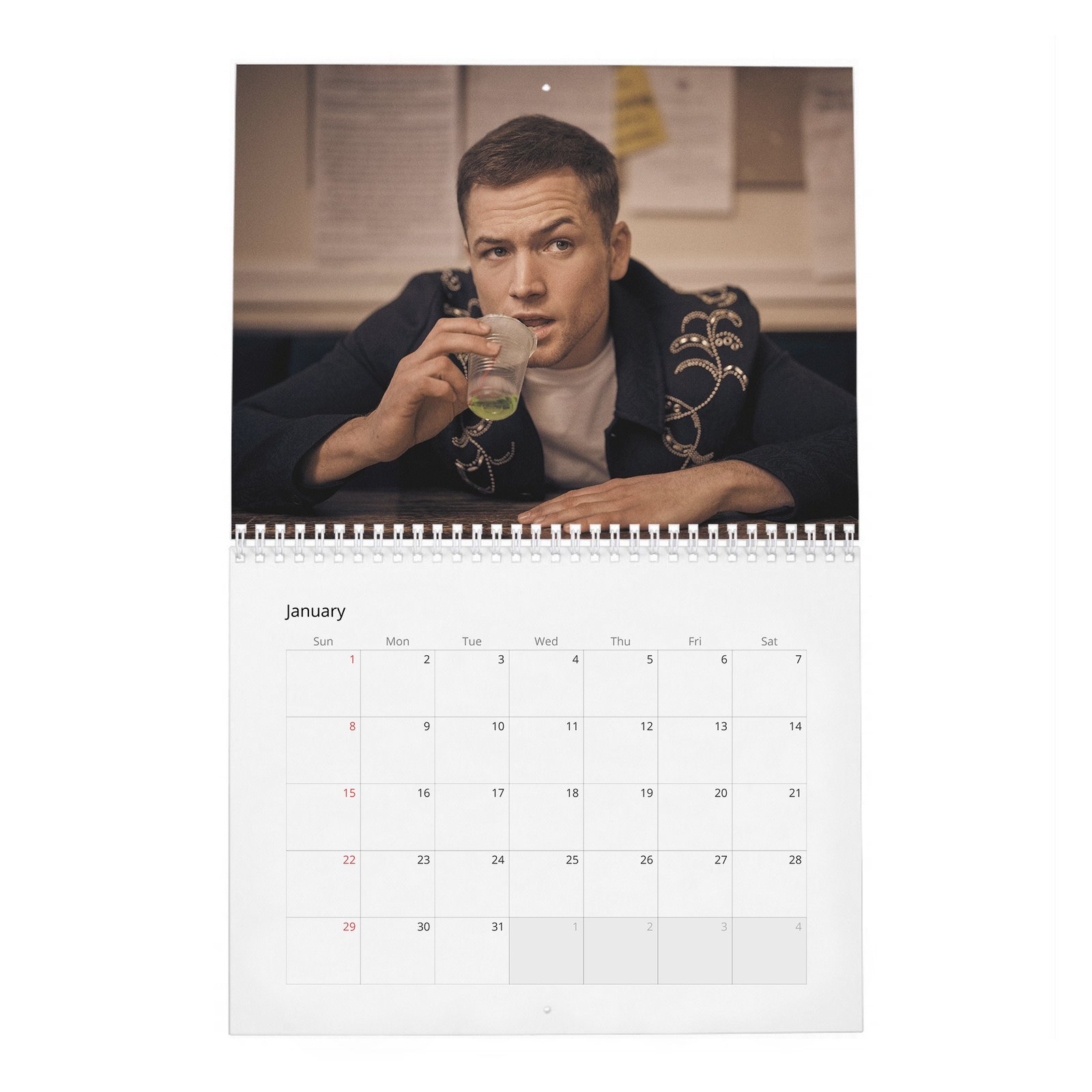 Taron Egerton - My Name Is 2027 Wall Calendar