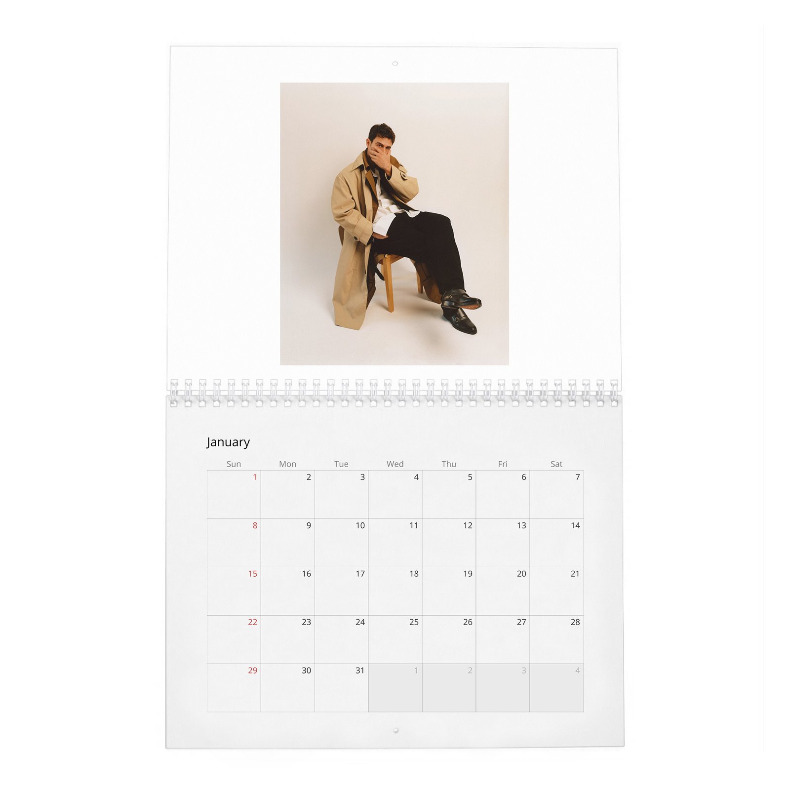 01 Theo James - Objectification And Being A Heart-Throb 2027 Wall Calendar