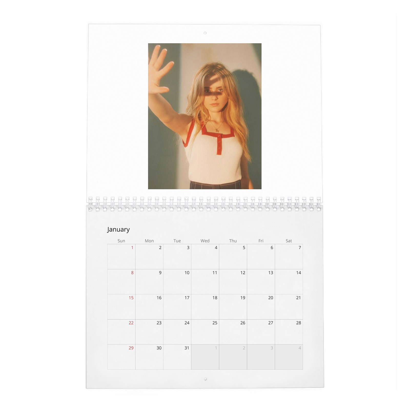 01 Kathryn Newton - Think Young, Play Hard 2027 Wall Calendar