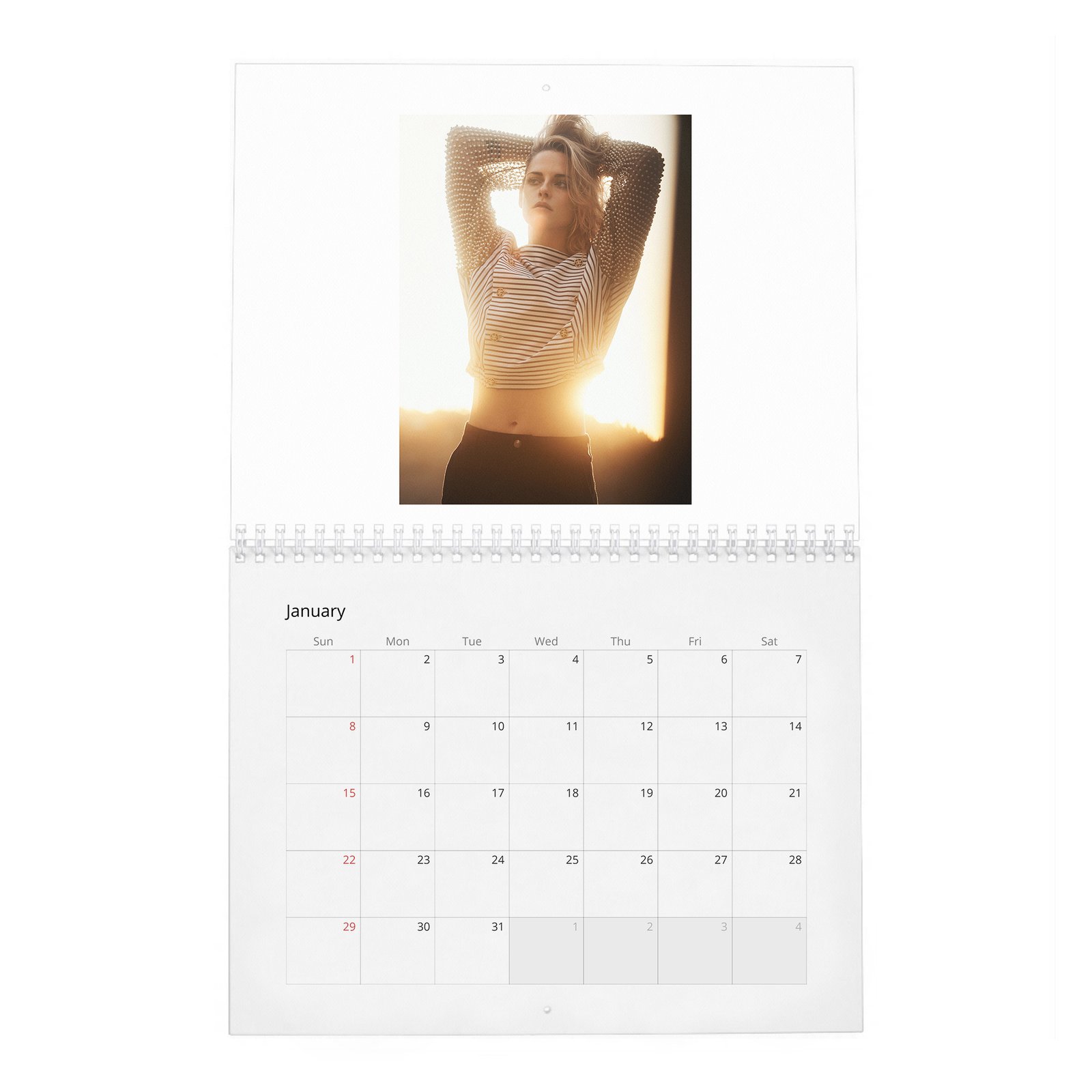 Kristen Stewart - On Playing Princess Diana 2027 Wall Calendar