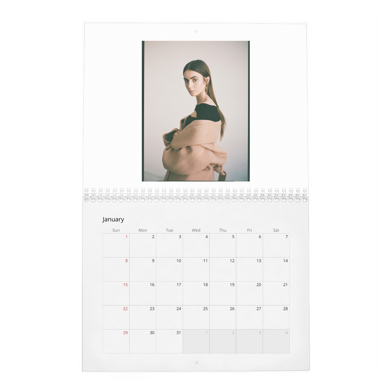 01 Lily Collins - Laterals 2027 Wall Calendar