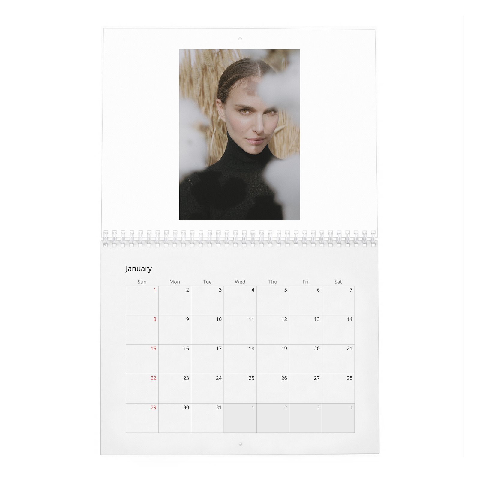 01 Natalie Portman - Scent of Love 2027 Wall Calendar