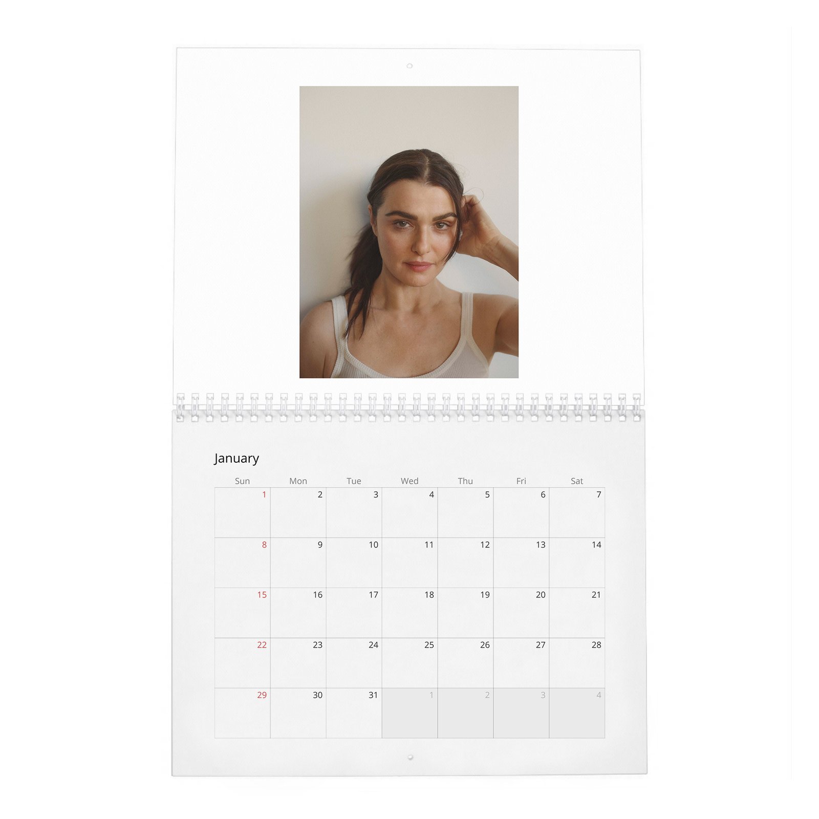 01 Rachel Weisz - Reflections 2027 Wall Calendar