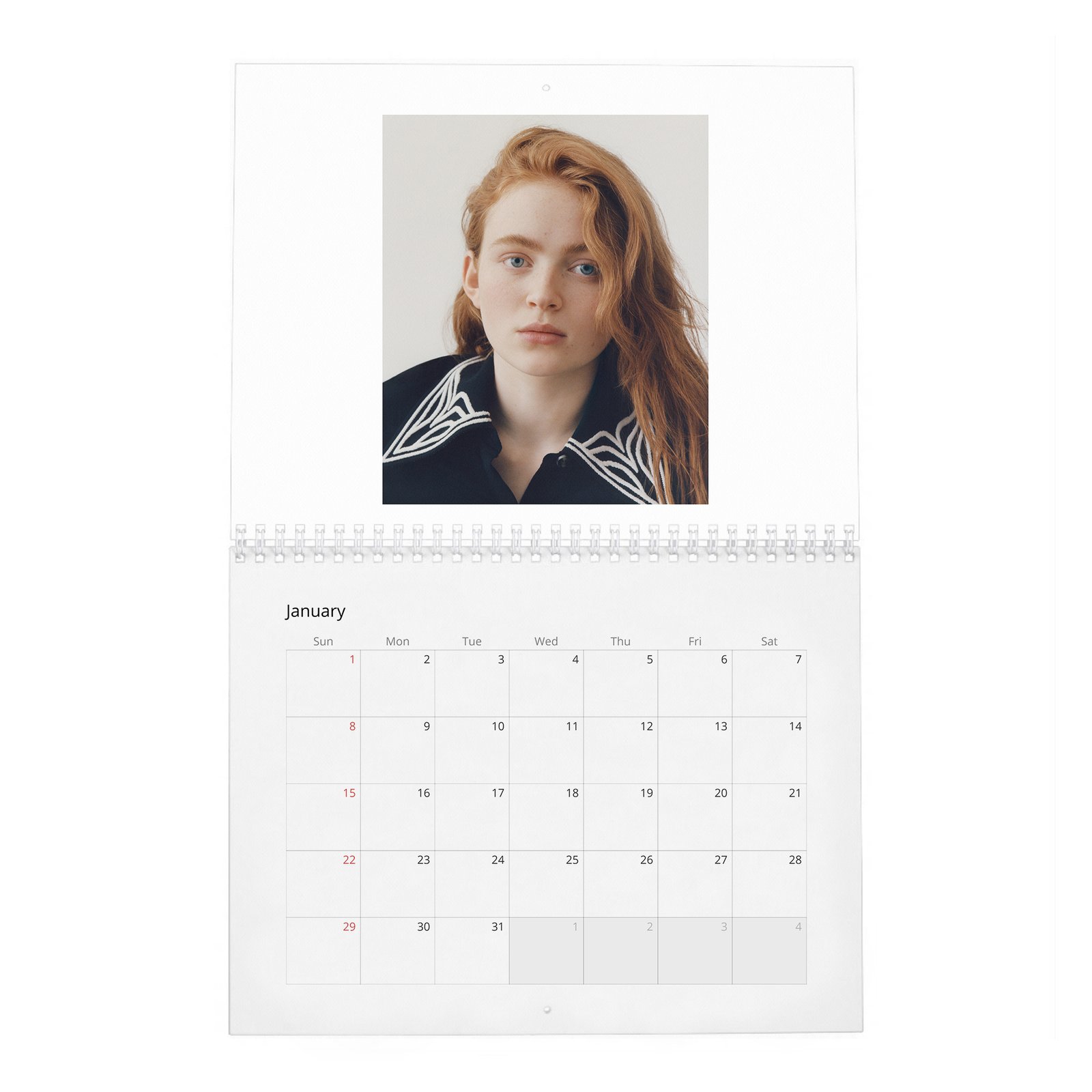 01 Sadie Sink - Bold Discretion 2027 Wall Calendar
