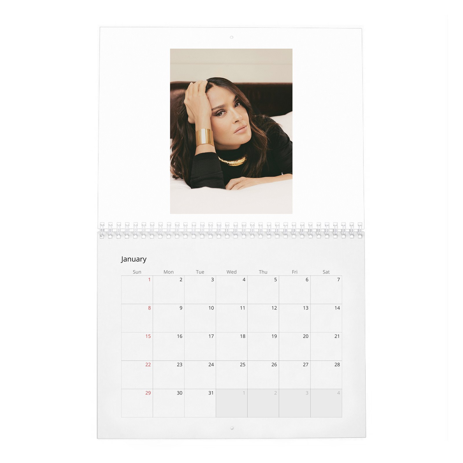 Salma Hayek - Settles In 2027 Wall Calendar
