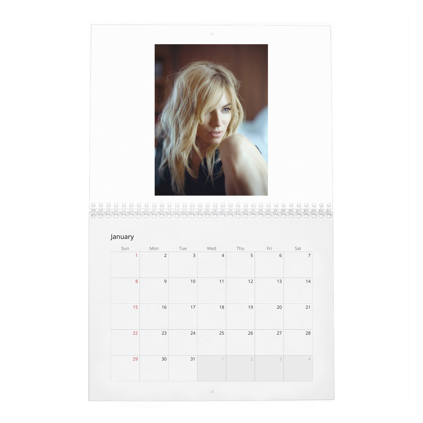Sienna Miller - In Bed With Sienna 2027 Wall Calendar