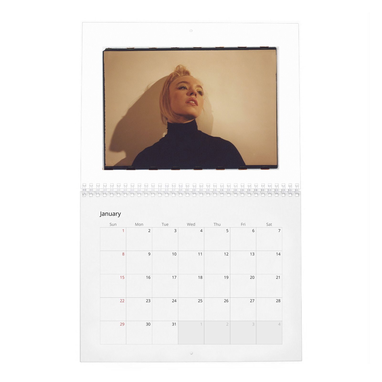 01 Sydney Sweeney - Content 2027 Wall Calendar
