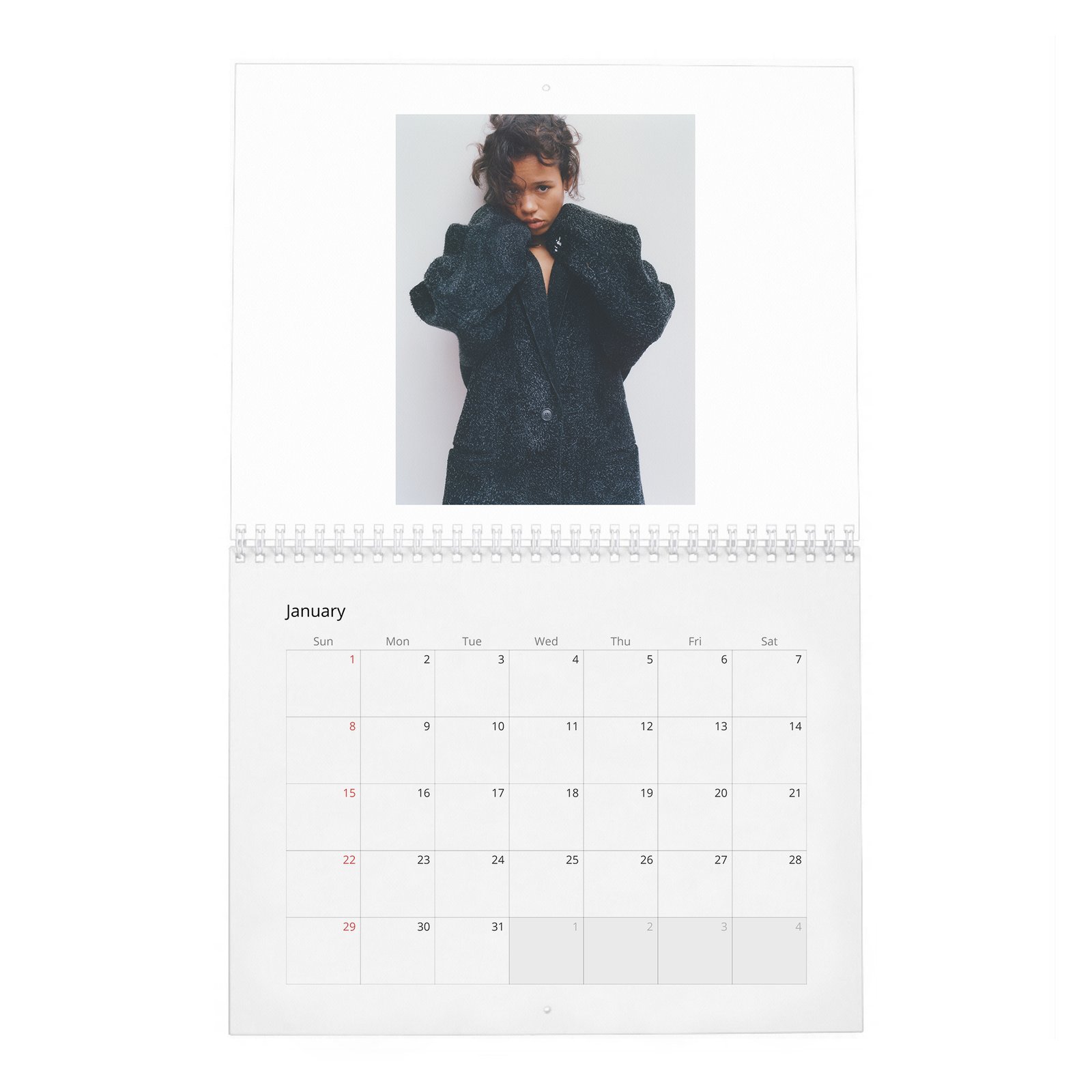 01 Taylor Russell - The Face 2027 Wall Calendar