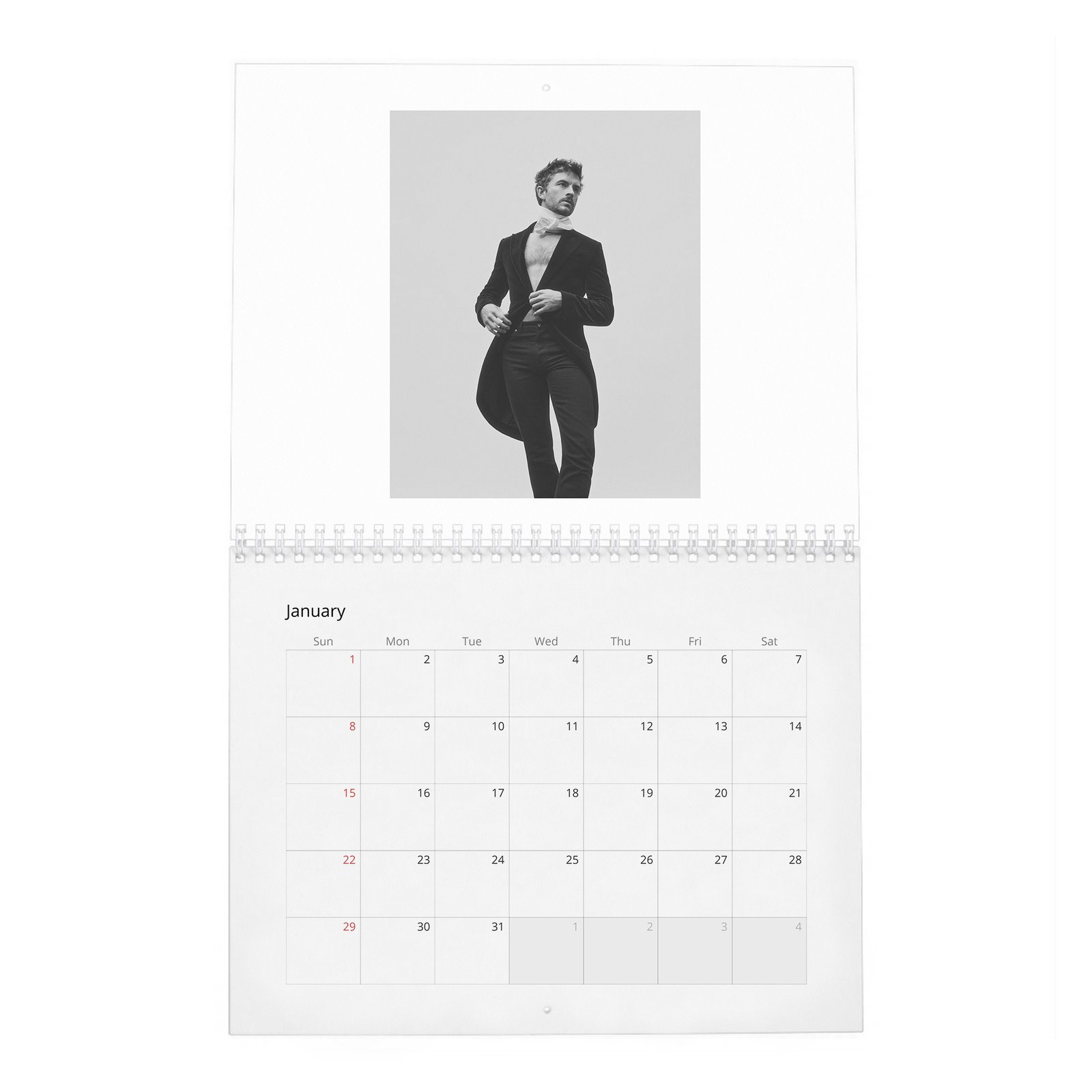 Jonathan Bailey - The Gentleman 2027 Wall Calendar