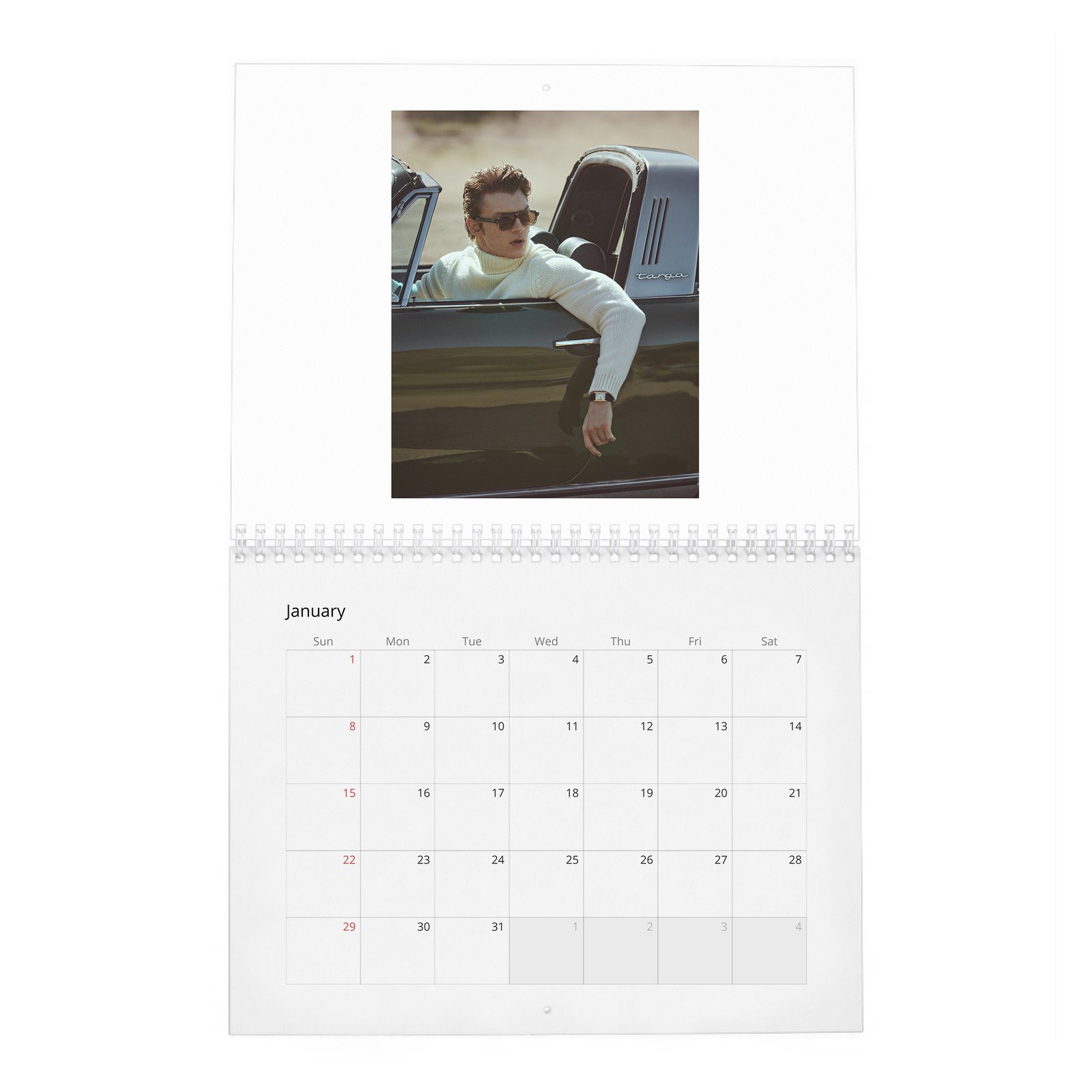 01 Connor Storrie - The Portrait Of A Star 2027 Wall Calendar