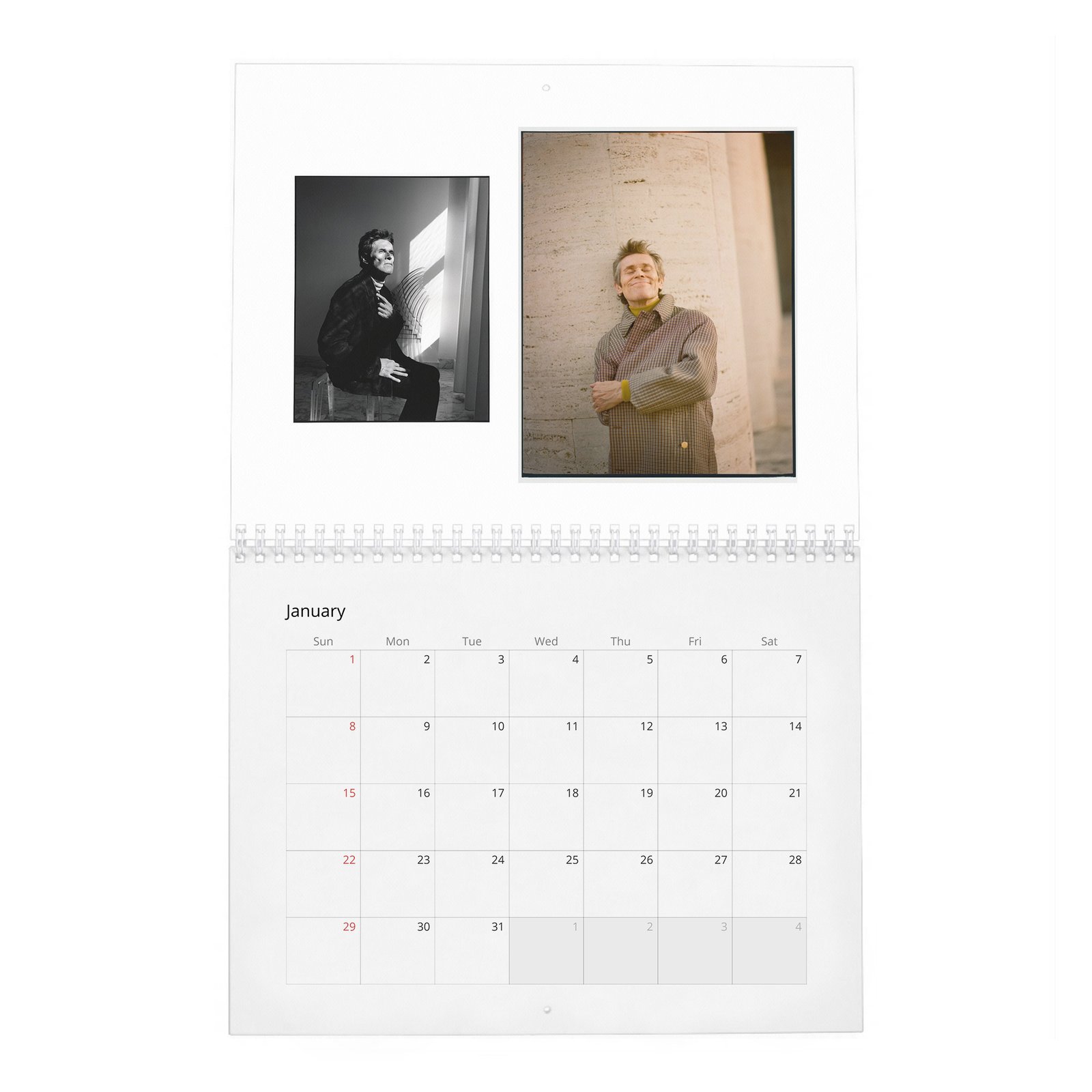 01 Willem Dafoe - Who's Afraid Of Mr Dafoe 2027 Wall Calendar