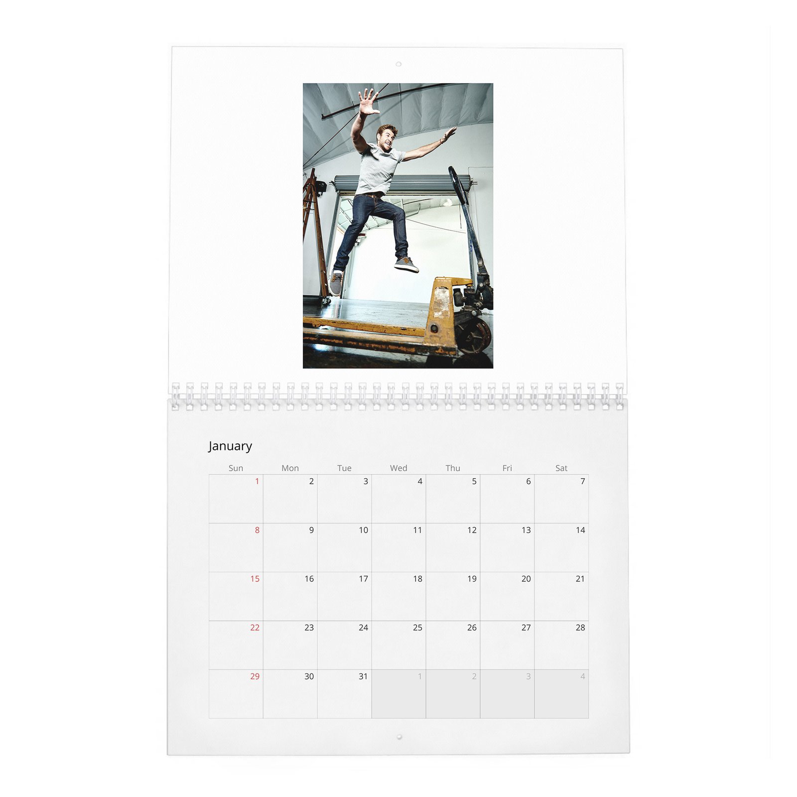 01 Liam Hemsworth - A Force Of Nature 2027 Wall Calendar