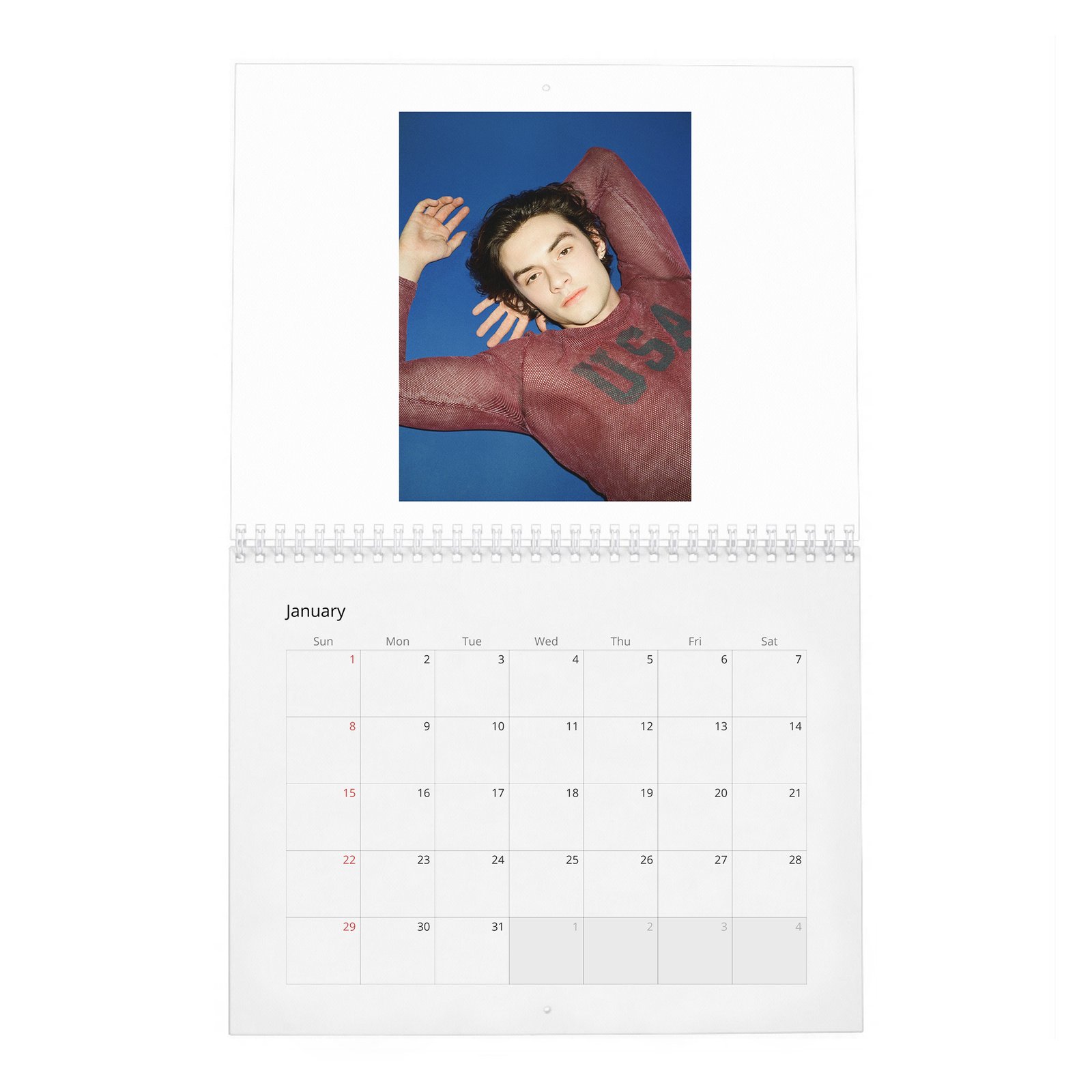 Louis Partridge - Rises And Shines 2027 Wall Calendar
