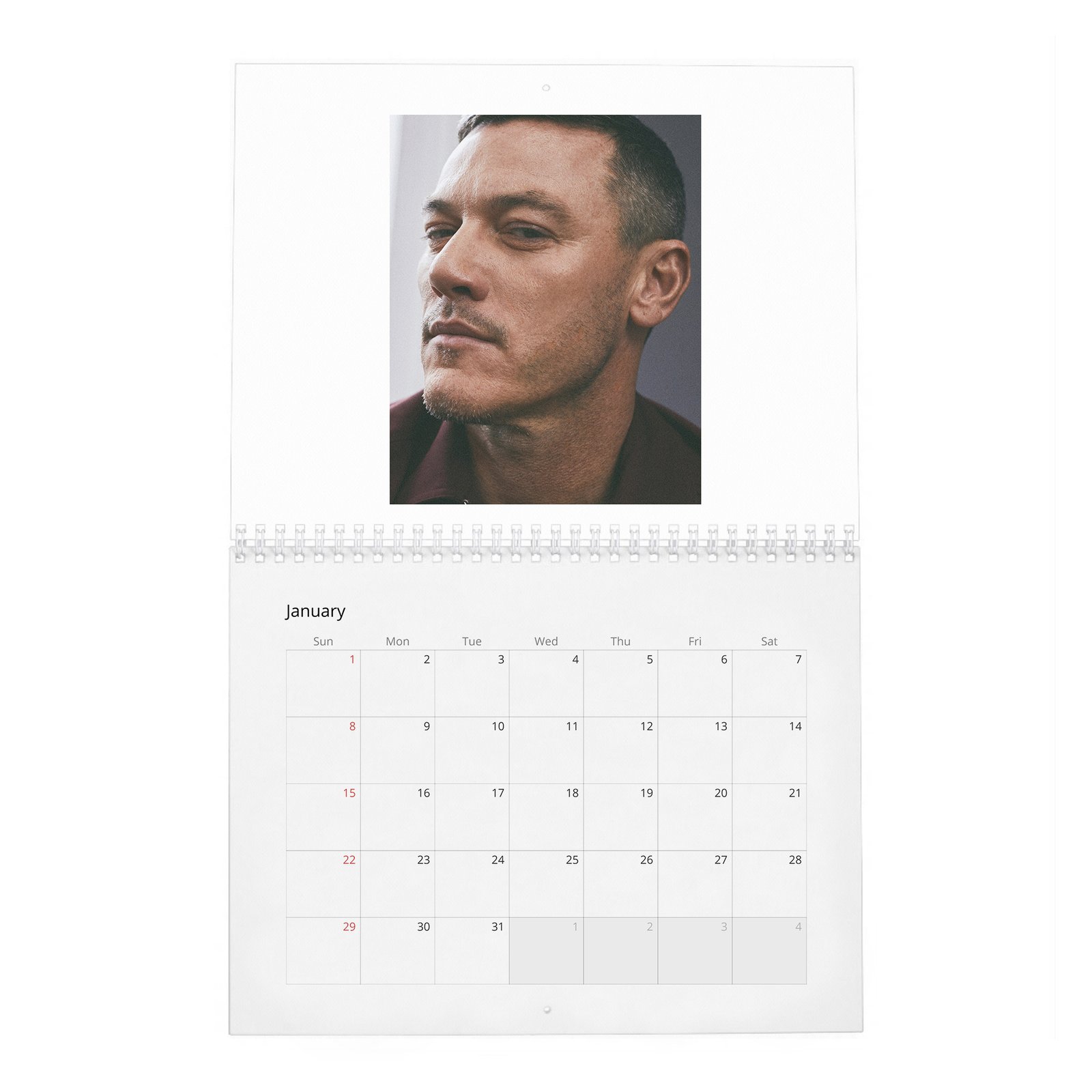 01 Luke Evans - Grit To Fight Back 2027 Wall Calendar